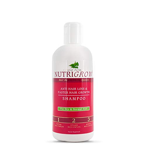 Nutrigrow Anti Hair Loss Shampoo for Faster Hair Growth - Dry & Normal Hair Care - Reduces Thinning & Promotes Healthy Scalp - Perfect for Daily Use & Post-Treatment Recovery