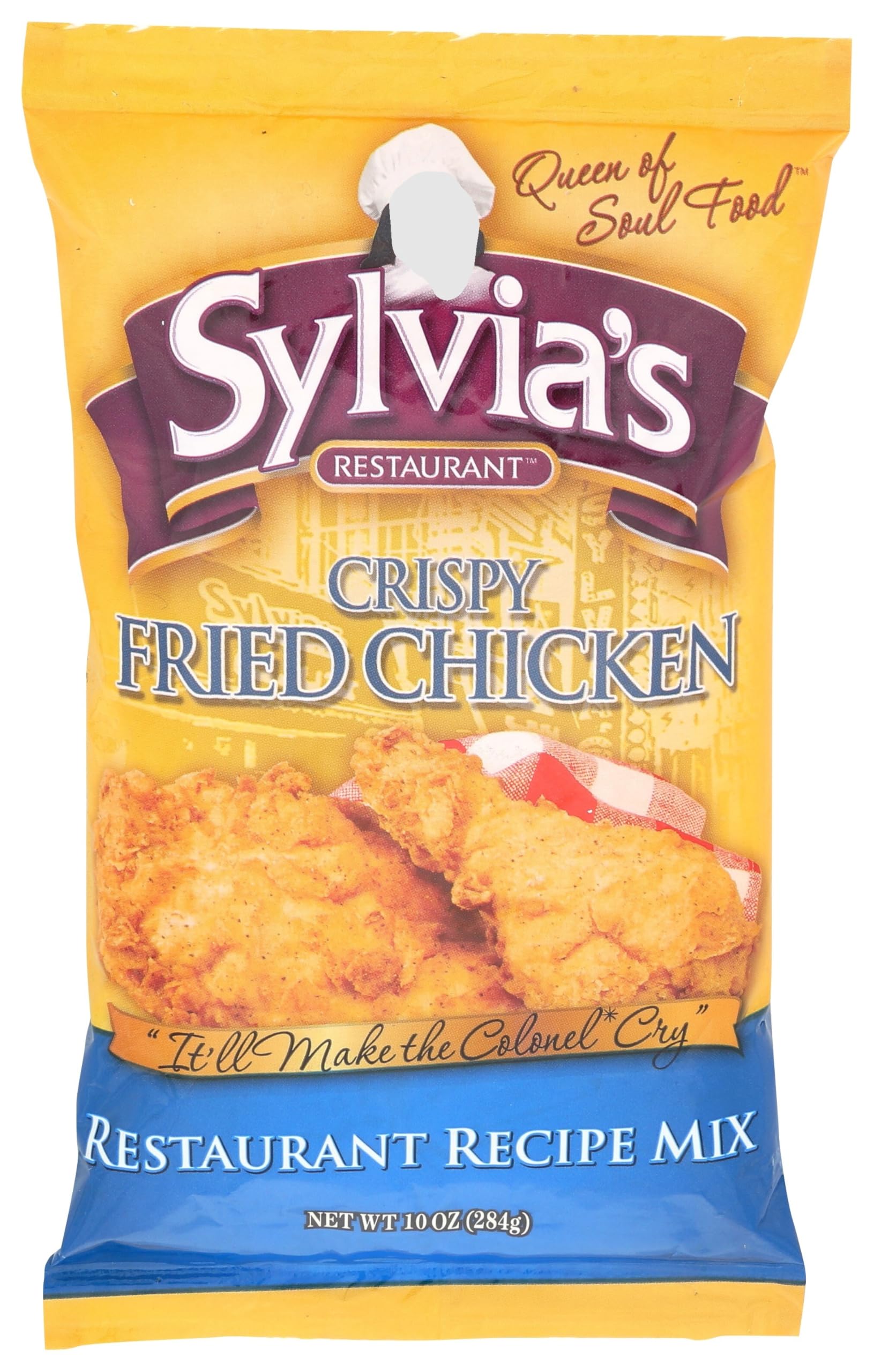 Sylvia's Crispy Fried Chicken Mix - 10oz Bag | Homemade Chicken Fry Seasoning for Perfectly Crispy Fried Chicken | Great for Family Dinners, Parties & Southern-Style Cooking