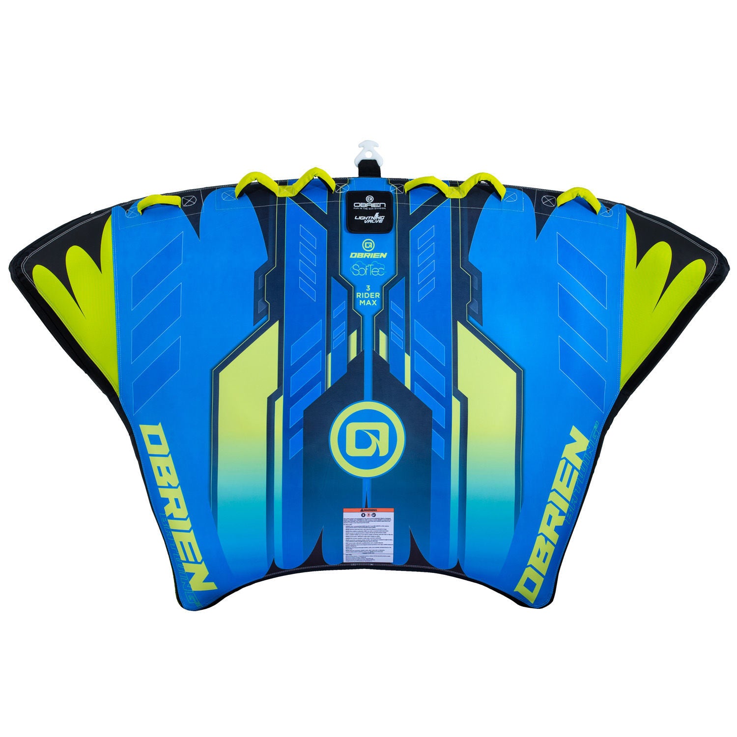 O'Brien Batwing 3 Towable Tube for 3 Riders - Heavy Duty Inflatable Water Tube for Boating, Lake & Ocean Fun - Perfect for Family & Friends Water Sports Adventure