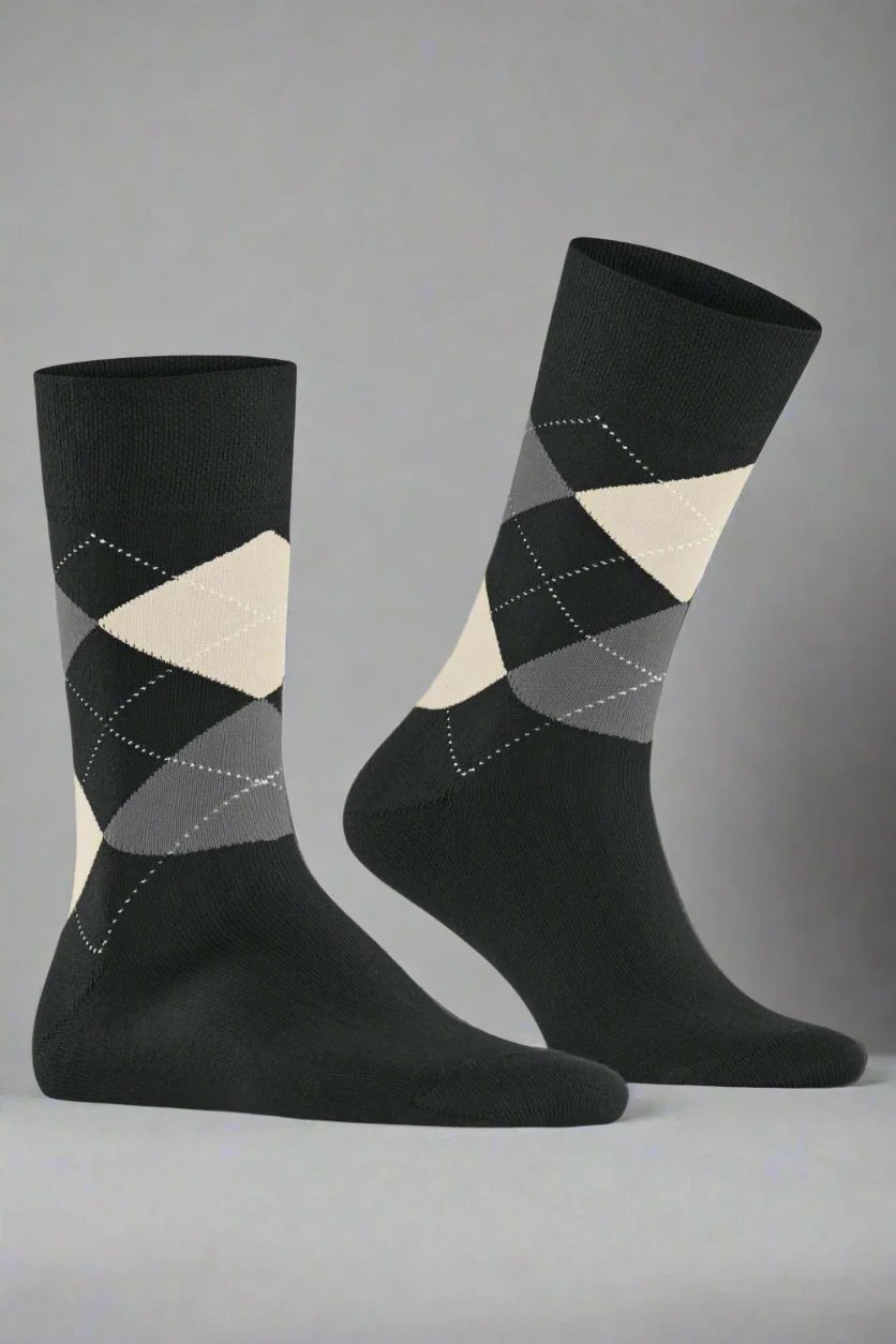 Premium Sensitive Argyle Socks for Men & Women - Soft Breathable Cotton Dress Socks - Perfect for Office, Formal Wear & Special Occasions
