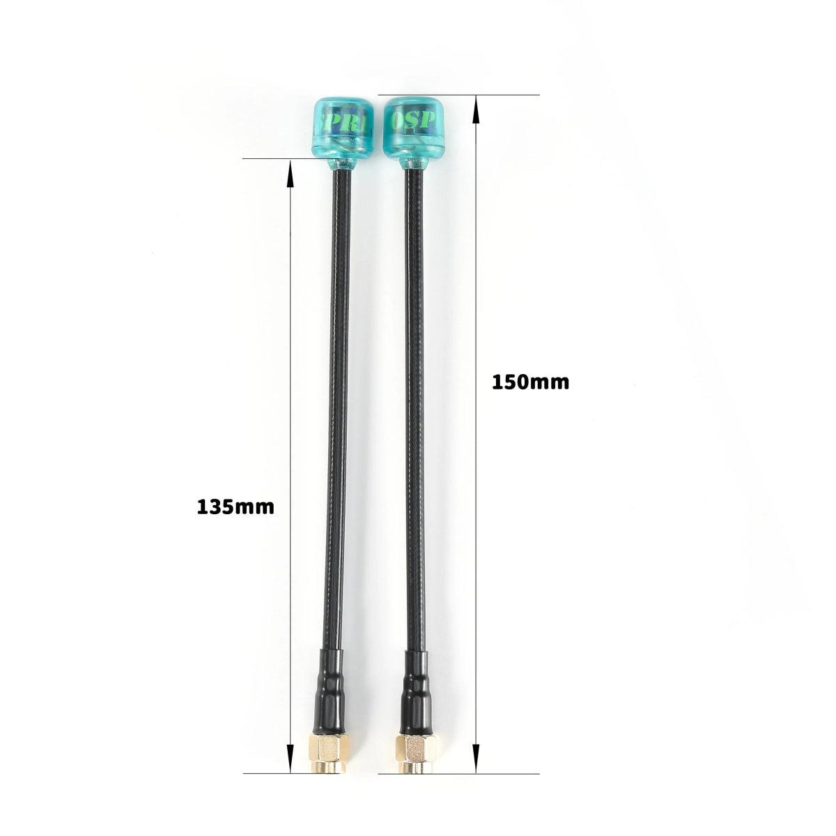 FlyFishRC Osprey 5.8GHz 150mm SMA Antenna RHCP for FPV Drones - Choose Your Color - Perfect for Racing Drones and Long-Range FPV Flying