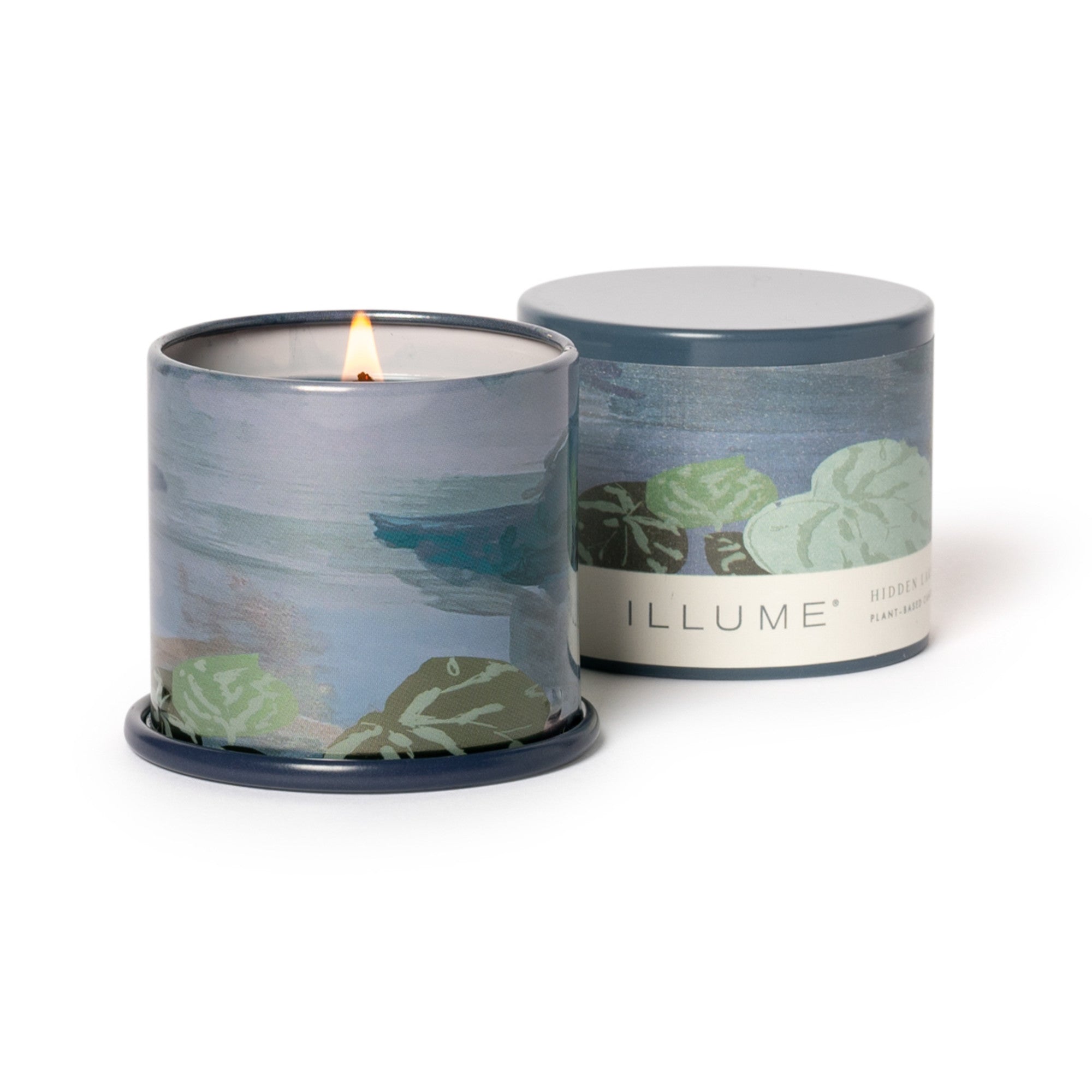Hidden Lake Demi Vanity Tin Candle - Scented Soy Wax Candle for Home, Bathroom & Relaxation - Floral Aromatherapy Gift for Women & Men