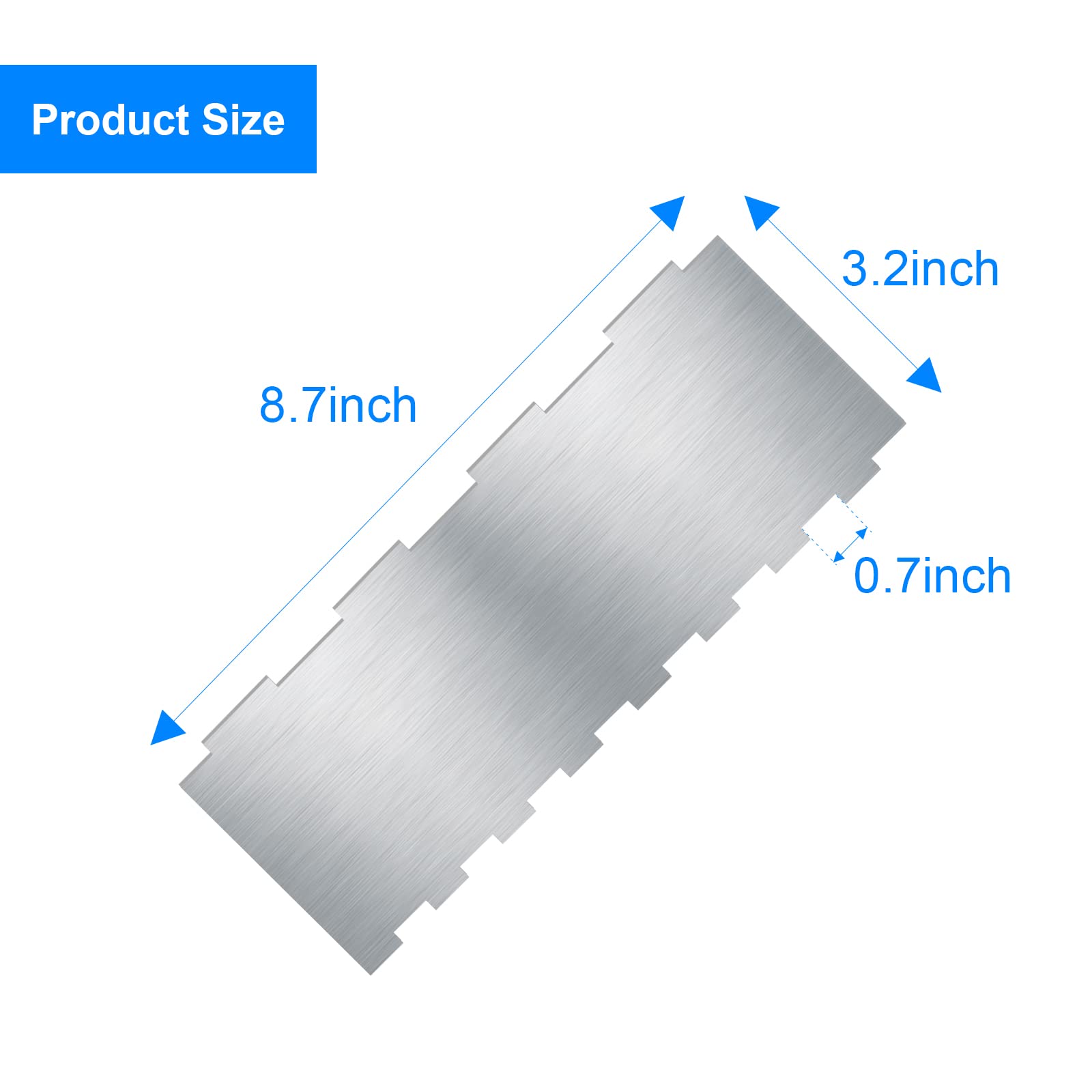 2 PCS Stainless Steel Cake Scraper - Professional Cake Decorating Comb & Edge Smoother for Mousse, Buttercream, and Fondant Cakes | Perfect for Home Bakers, Wedding Cakes, and Pastry Decorating