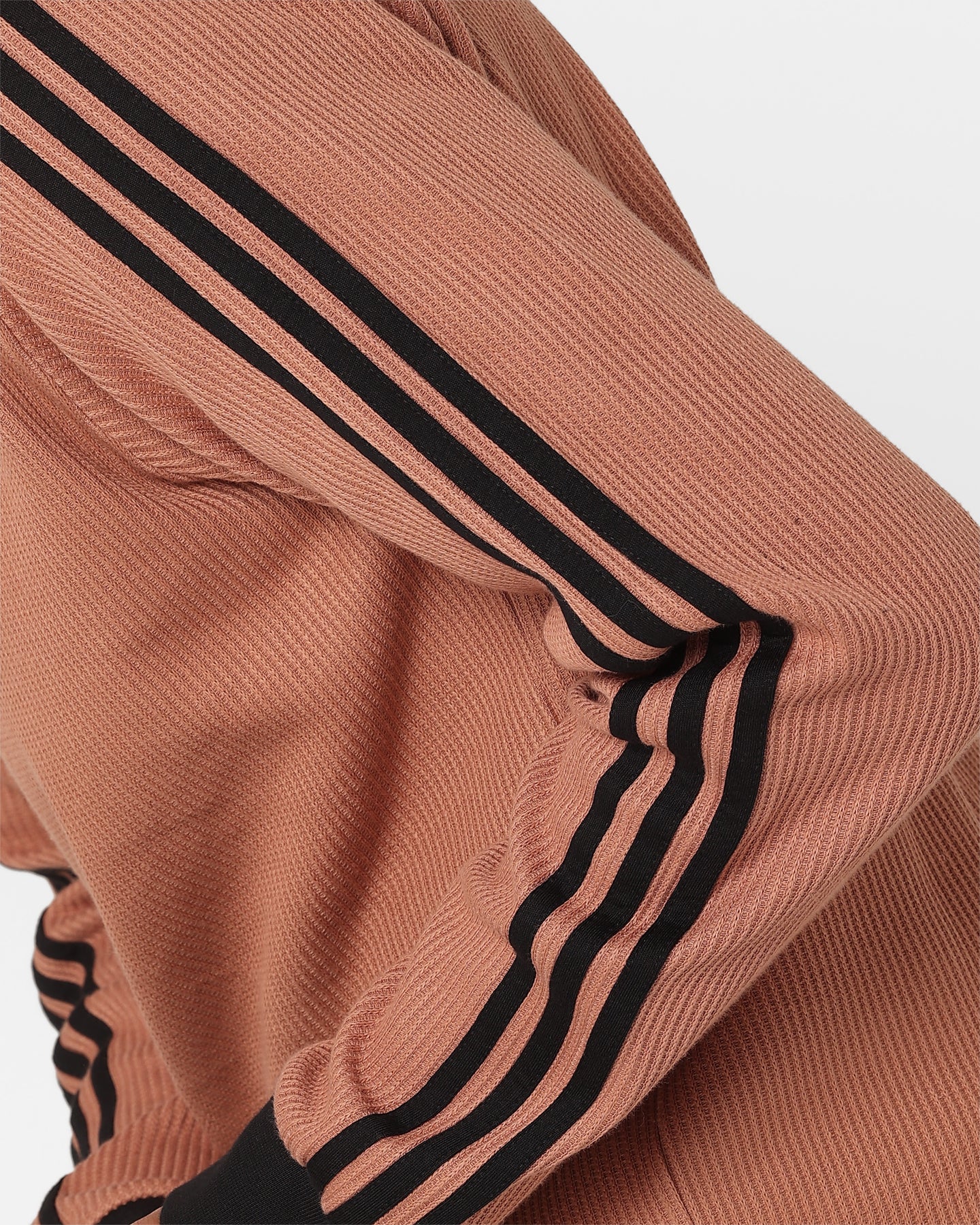Adidas Adicolor Q2 Waffle Crewneck Sweatshirt - Clay Strata Color | Casual Streetwear for Men & Women | Perfect for Gym, Running & Everyday Wear