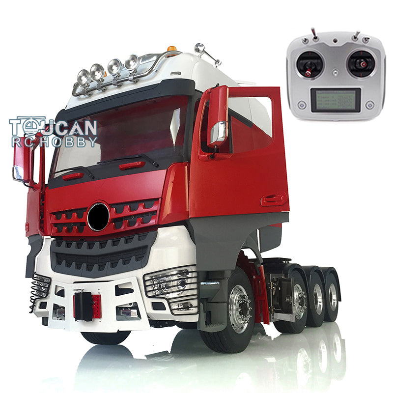 1/14 Scale LESU 8x8 RC Truck - 3-Speed Metal Chassis Highline Tractor Model with LED Lights & Sound System - DIY Remote Control Vehicle (ESC Options Available) - Perfect for Off-Road Adventures, RC Hobbyists & Collectors