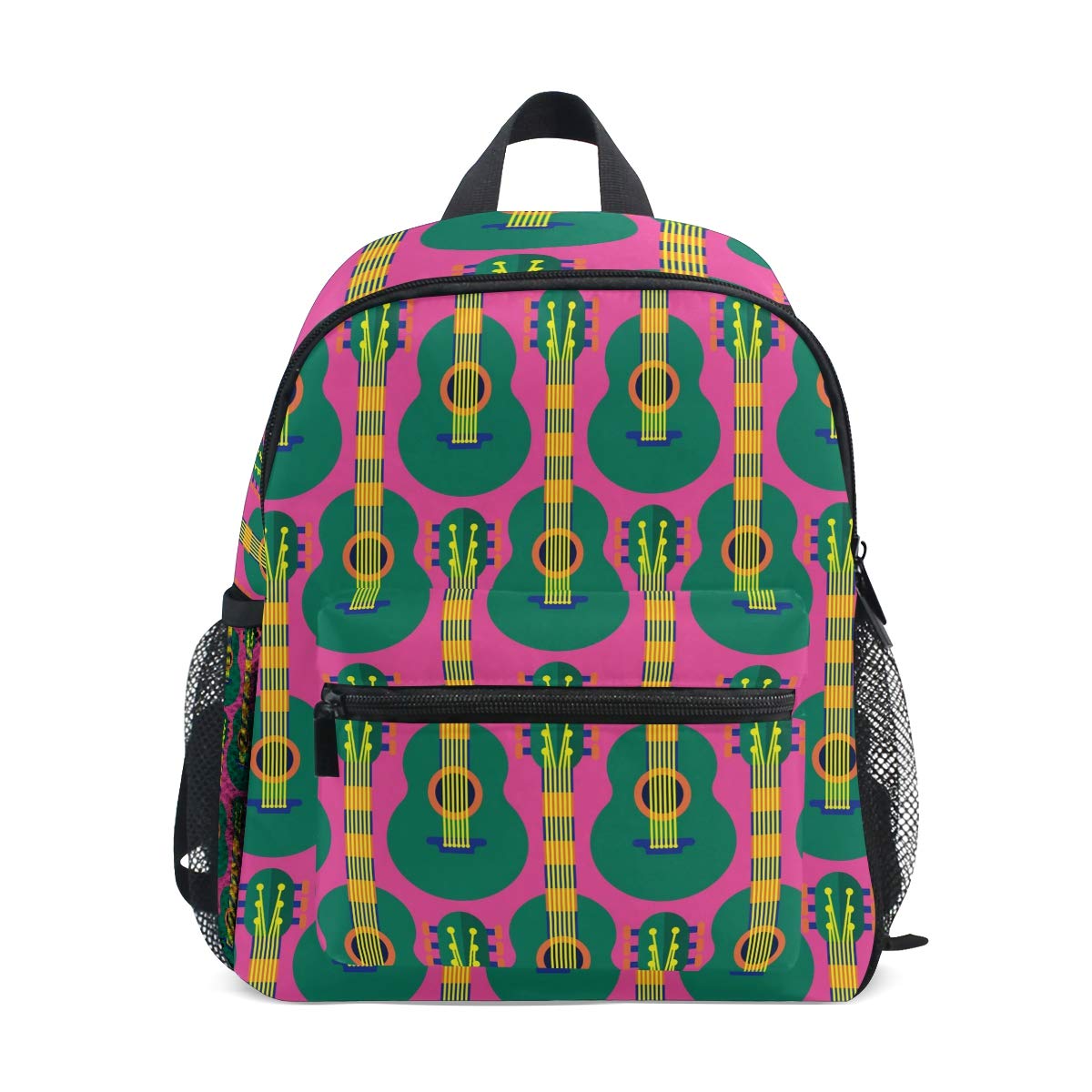 **Guitar Pattern Printed Kids Backpack - Lightweight Travel Daypack for Toddler Boys & Girls - Perfect for Preschool, Daycare & Outdoor Adventures**