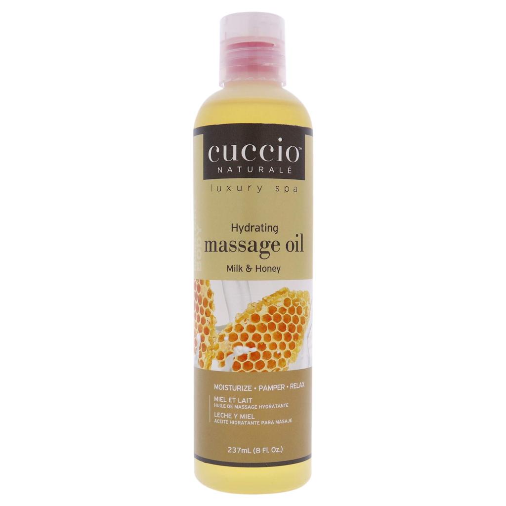 CUCCIO Natural Massage Oil 8oz - Relaxing Aromatherapy Body Oil for Couples, Spa & Home Use - Hydrating & Moisturizing with Lavender & Jojoba Oil