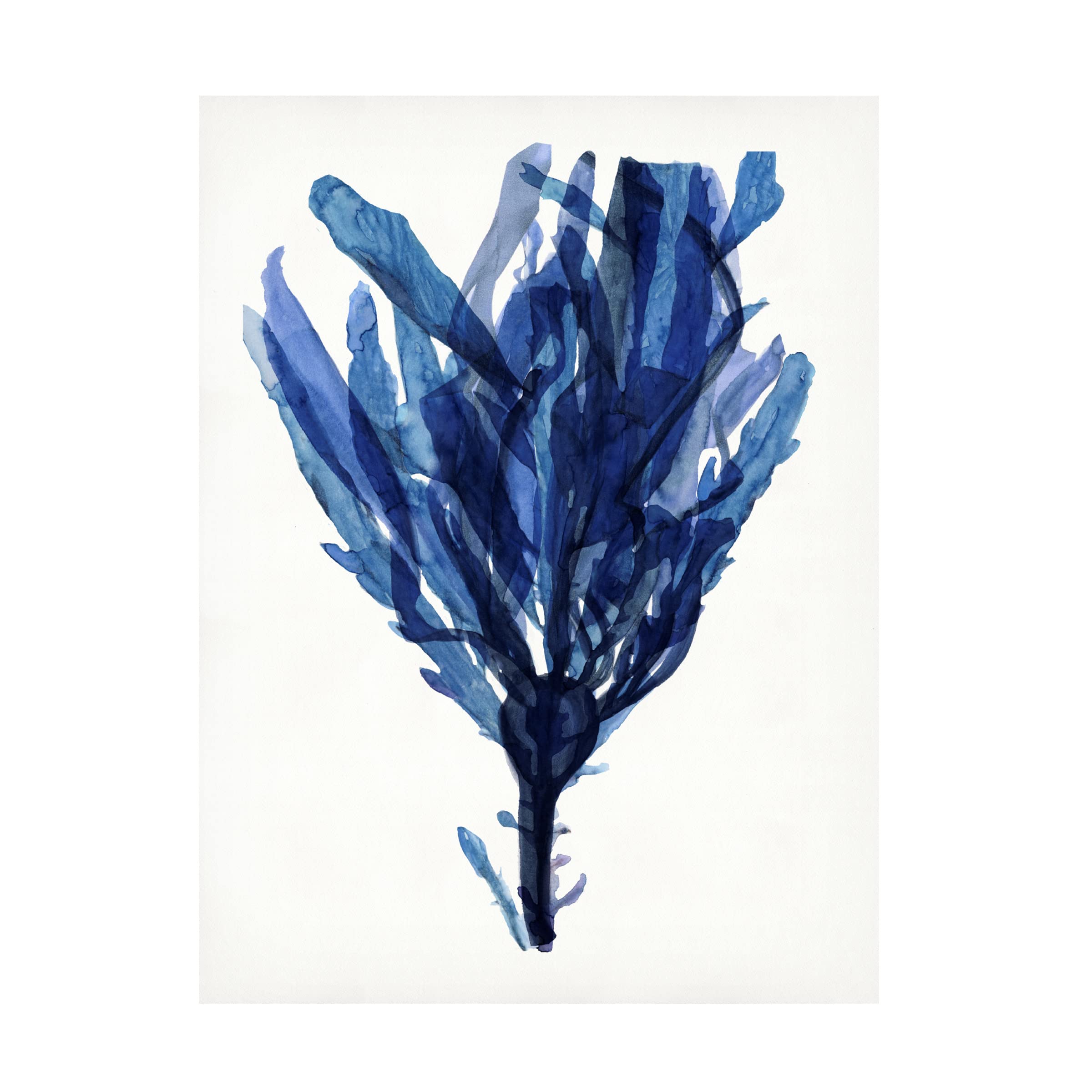 Stellar Design Studio 'Indigo Ocean IV' Canvas Wall Art Print - Modern Coastal Decor for Living Room, Bedroom & Office
