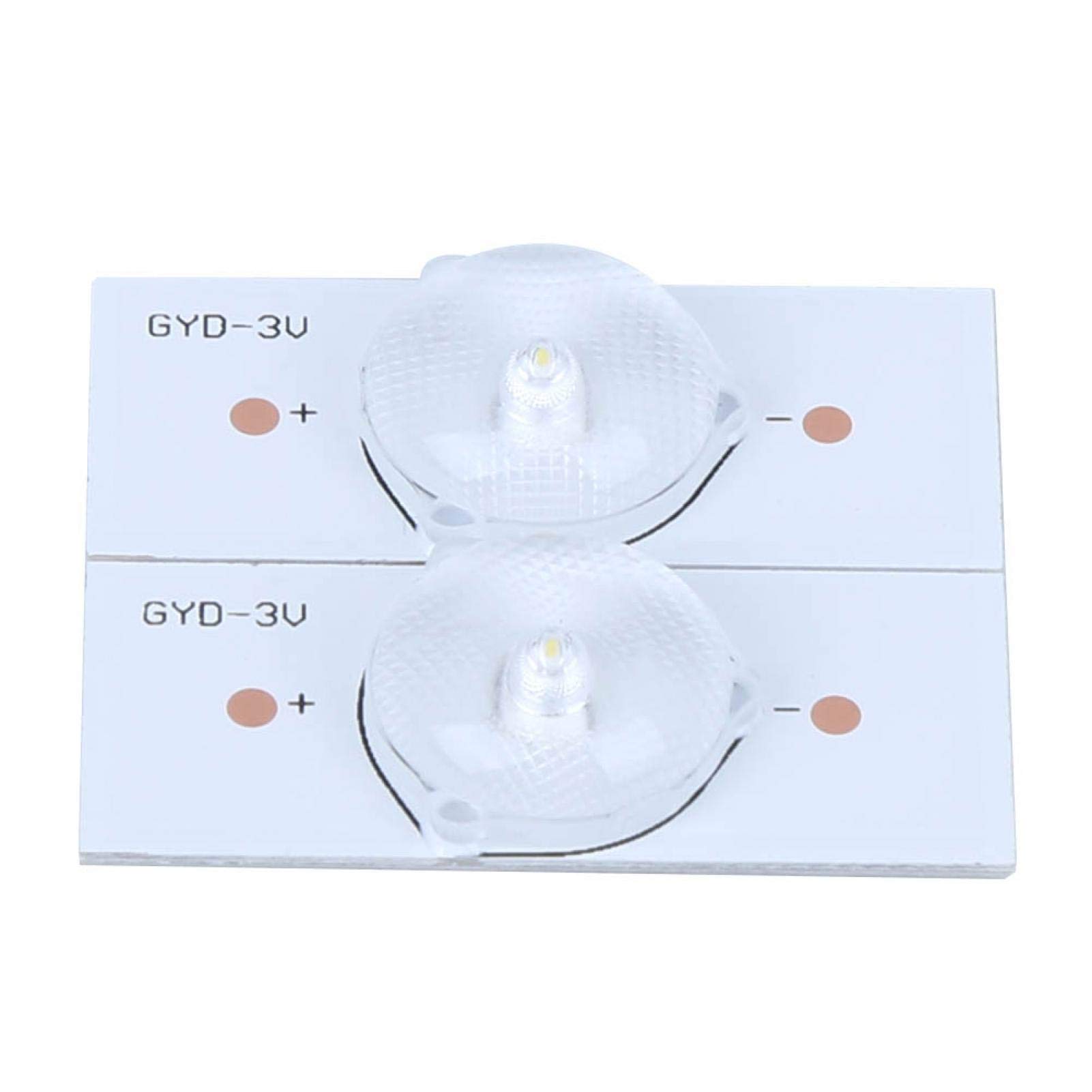 20Pcs 3V SMD LED Beads with Optical Lens - High Brightness Replacement Bulbs for TV Backlight Repair, DIY Lighting Projects - Perfect for Home Electronics Maintenance and Creative Light Crafts