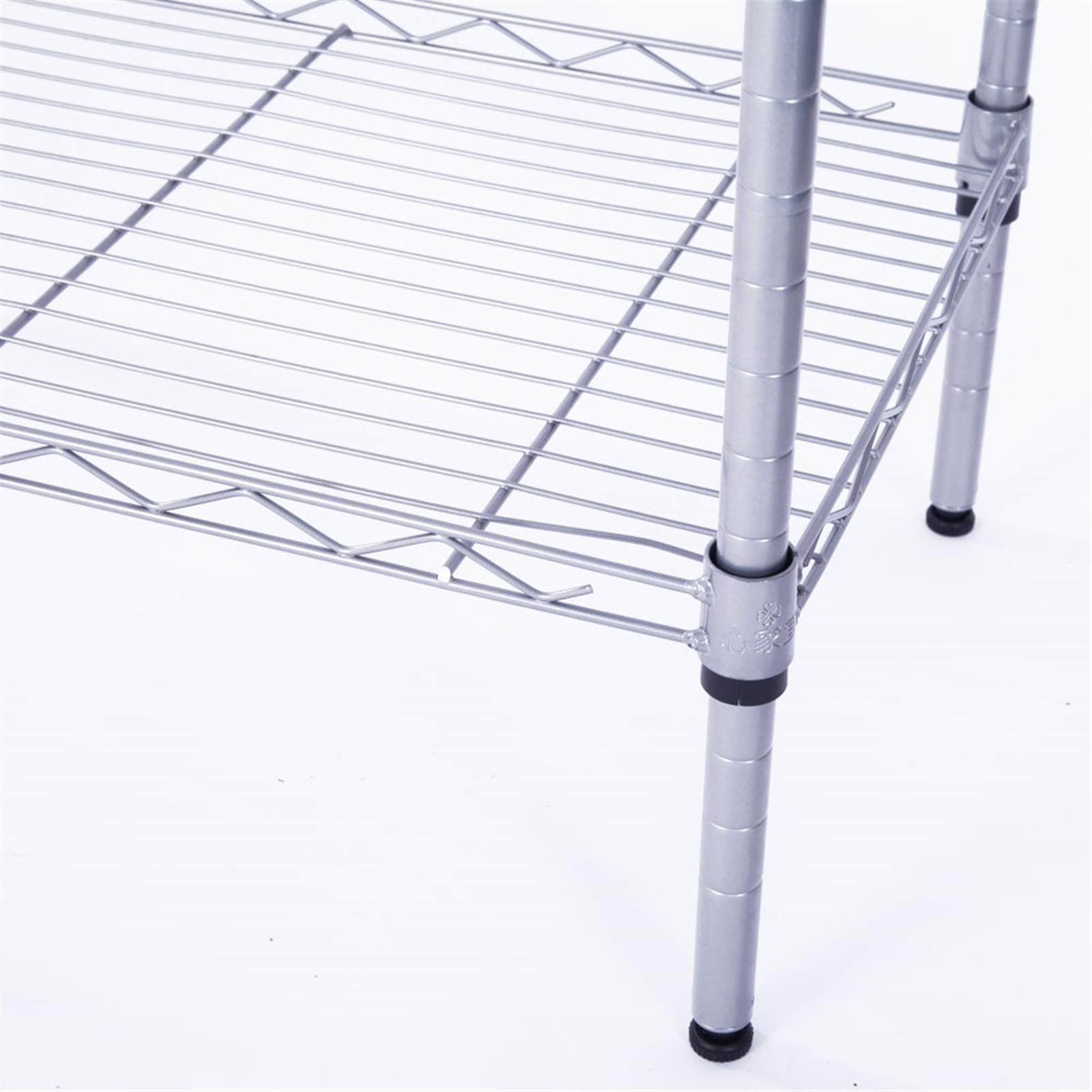 5-Tier Adjustable Metal Wire Shelving Unit - Heavy Duty Storage Rack for Laundry, Bathroom, Kitchen, Pantry & Closet Organization - 29