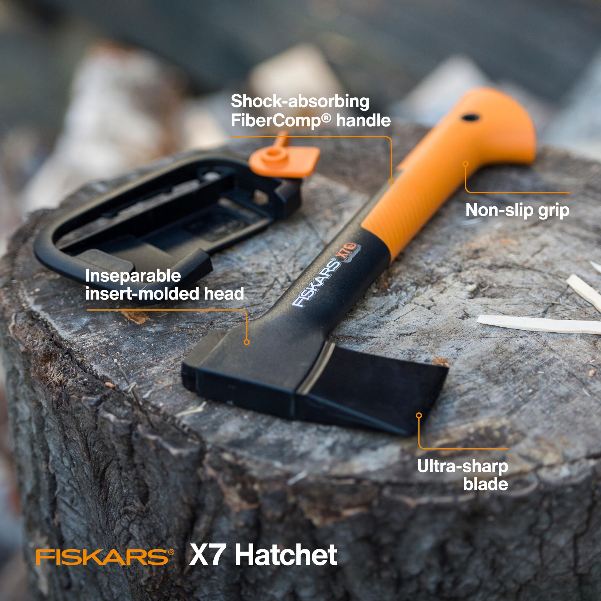 Fiskars X27 Super Splitting Axe 36-Inch with Hatchet Bundle - Heavy Duty Wood Chopping Tool for Firewood, Camping & Outdoor Survival Gear