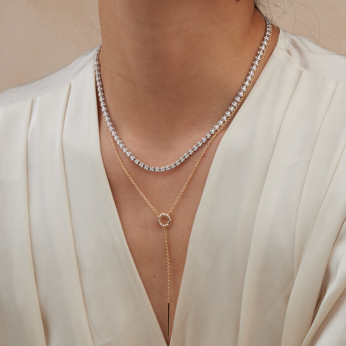 Buttercup Tennis Necklace - 14K Gold Plated Cubic Zirconia Tennis Chain for Women | Perfect for Weddings, Parties & Everyday Elegance