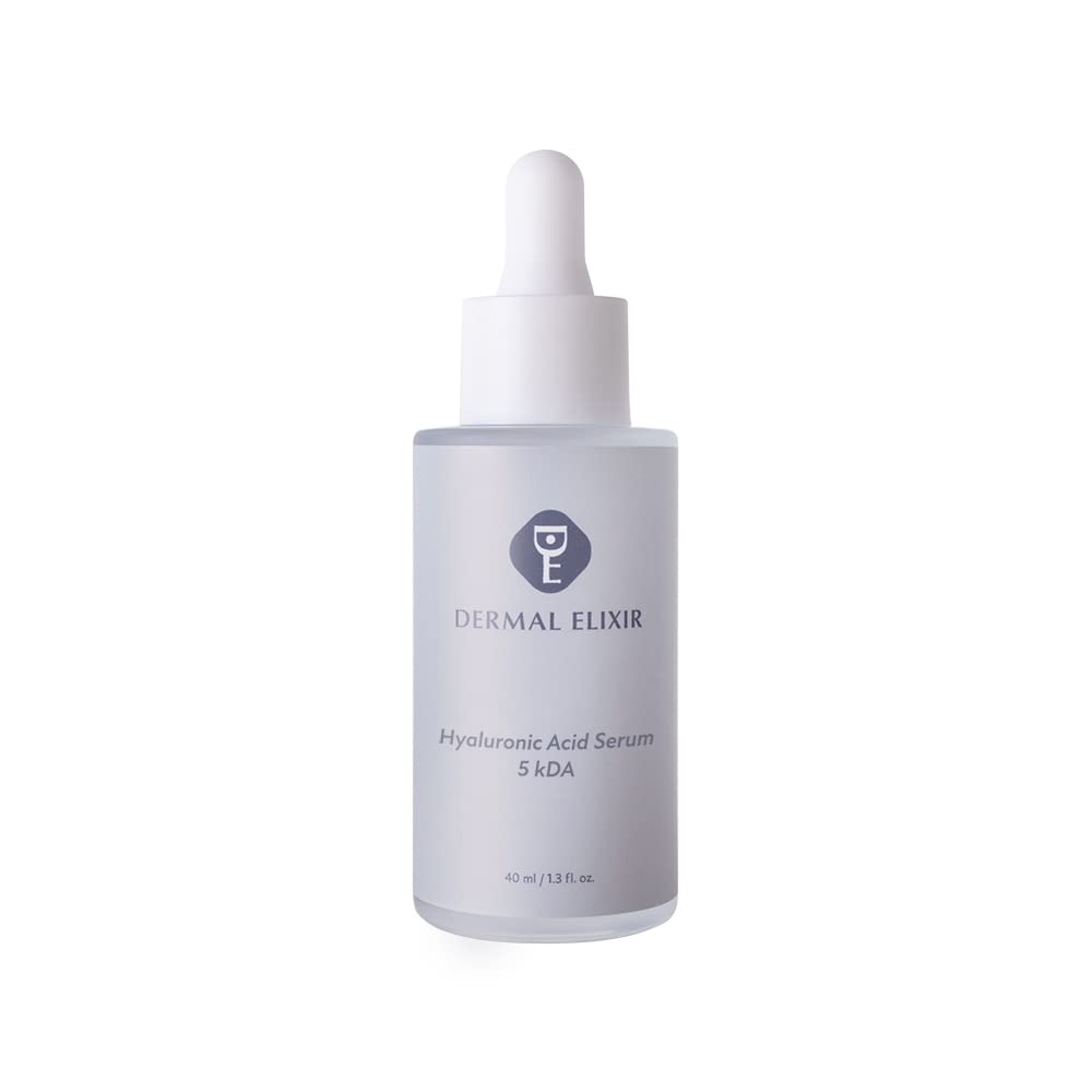 **5 kDA Hyaluronic Acid Serum 40ml - Anti-Aging, Wrinkle Reduction & Deep Hydration for All Skin Types | Boost Collagen, Plump & Rejuvenate Skin | Perfect for Daily Skincare & Night Routine**