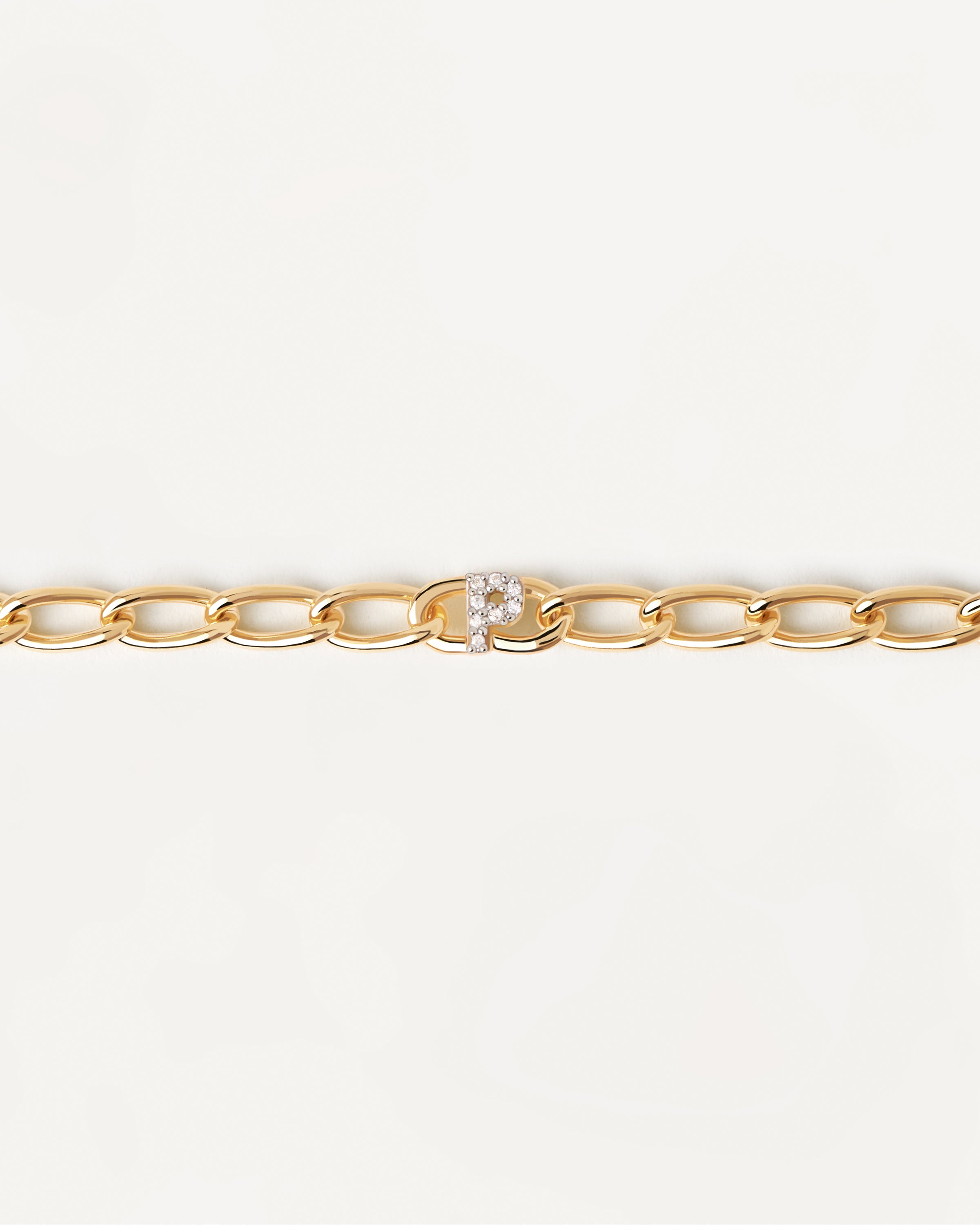 Stylish Letter P Chain Bracelet for Women - Gold & Silver Initial Jewelry - Perfect for Gifts, Everyday Wear & Special Occasions