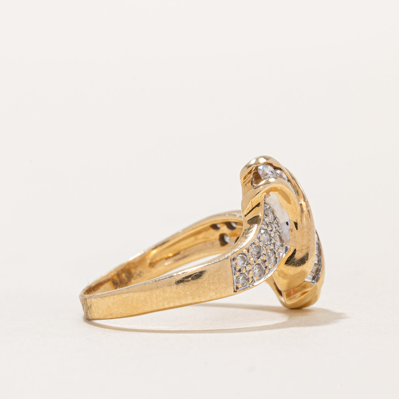 0.47ctw Diamond Waterfall Ring for Women - Size 5.75, Elegant Wedding & Engagement Jewelry Gift for Her - Perfect for Anniversaries, Proposals & Special Occasions