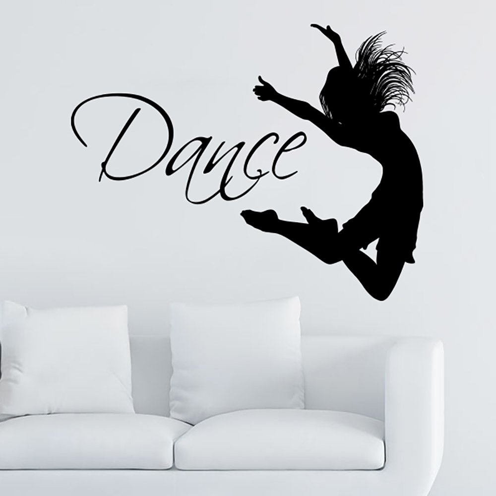 Vinyl Dance Wall Decal - Ballet Ballerina & Gymnastics Stickers for Dance Studio Decor - Perfect for Bedroom, Nursery & Kids Room Wall Art
