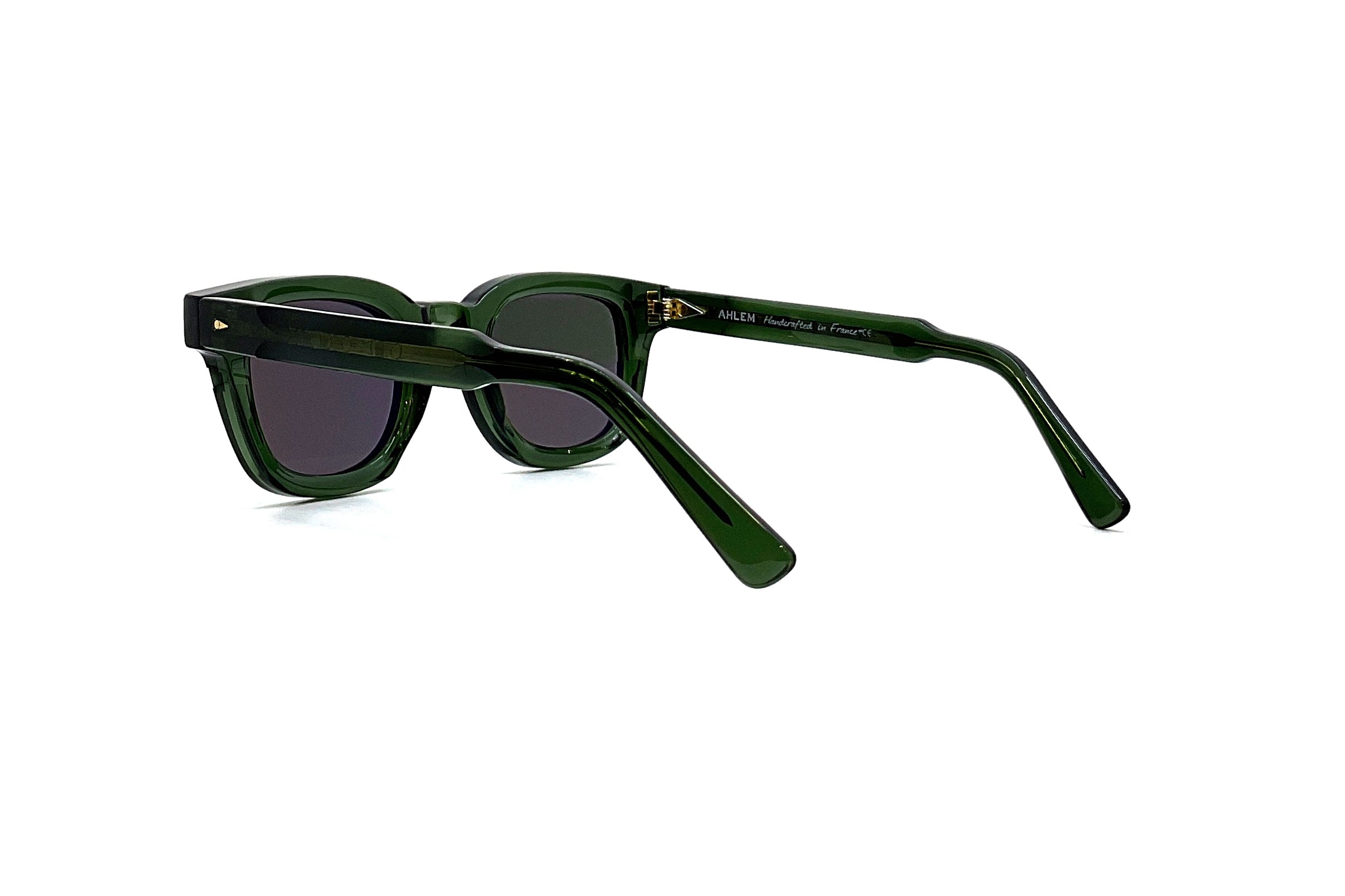 Ahlem Champ de Mars Sunglasses - Dark Green Polarized Lenses for UV Protection & Fashion | Perfect for Outdoor Activities, Travel & Driving