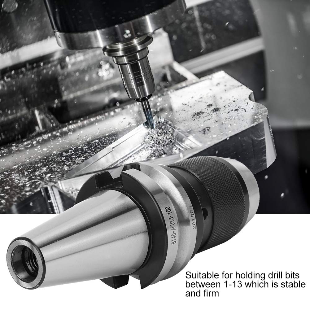 BT40-APU13-100 High Speed Steel CNC Drill Chuck Tool Holder for Milling Machines | Precision Drilling & Metalworking Applications