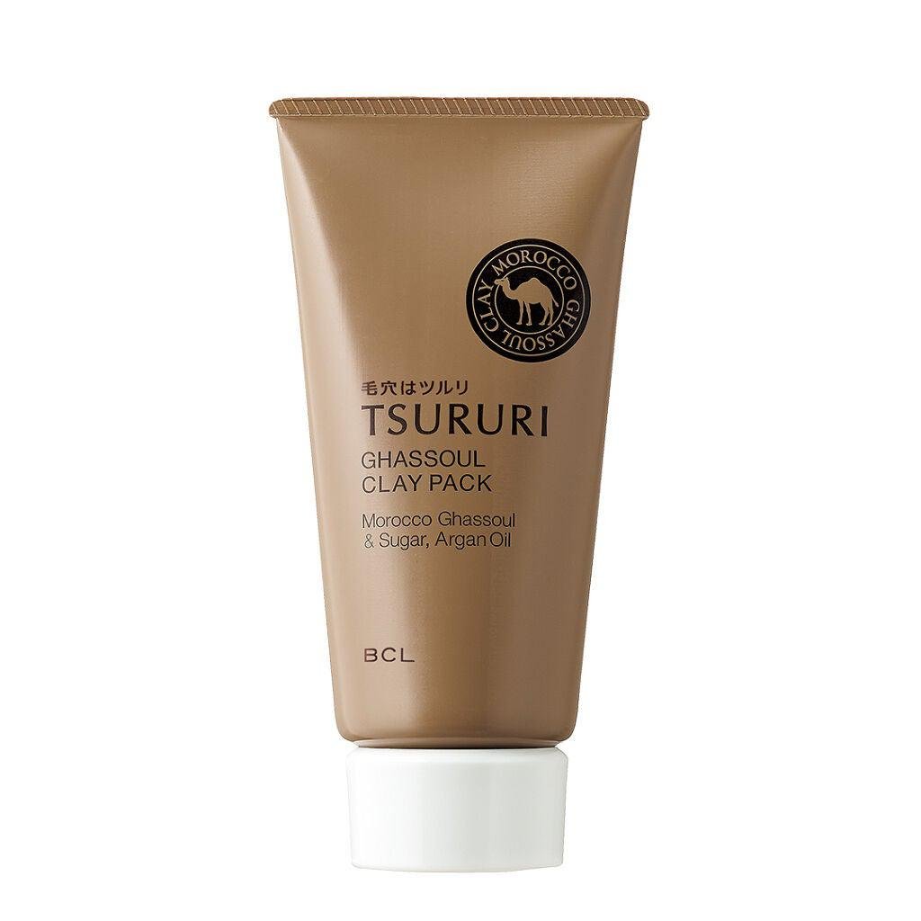BCL Tsururi Ghassoul Mineral Clay Facial Mask 150g - Deep Cleansing & Purifying for Glowing Skin | Perfect for Spa Day & Self-Care Routine