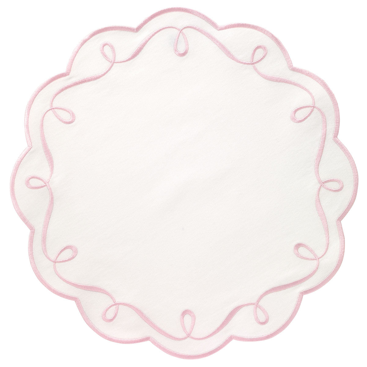 Elegant Ribbon Twirl Placemats Set of 6 - Decorative Table Mats for Dining, Parties & Home Decor - Washable & Durable for Everyday Use