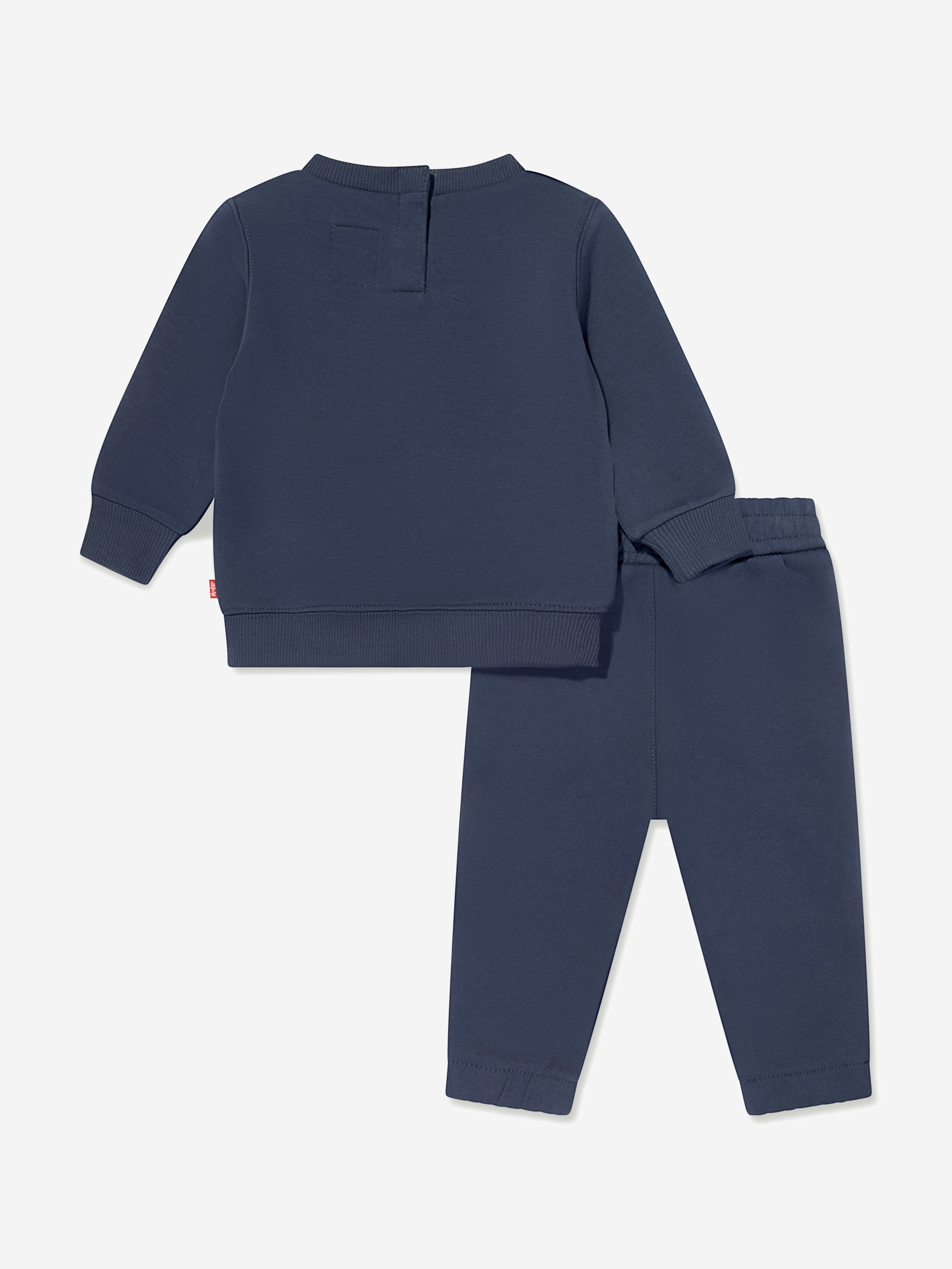 **Navy Blue Baby Boys Batwing Tracksuit - Soft & Comfortable Jogger Set for Playtime & Outings**