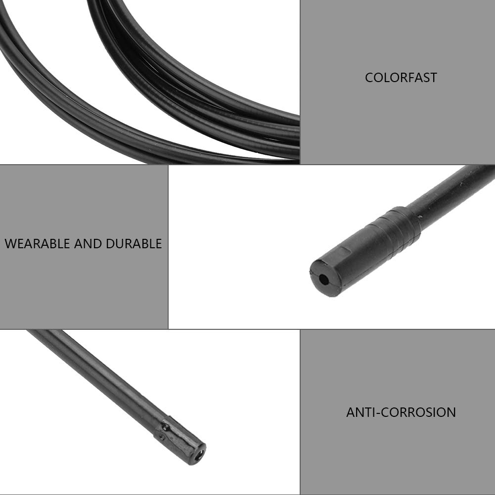 Bnineteenteam Bike Shift Derailleur Cable & Brake Cable Set - Durable MTB/Road Bike Gear Shifter Cables (Black) - Perfect for Mountain Biking & Road Cycling Maintenance
