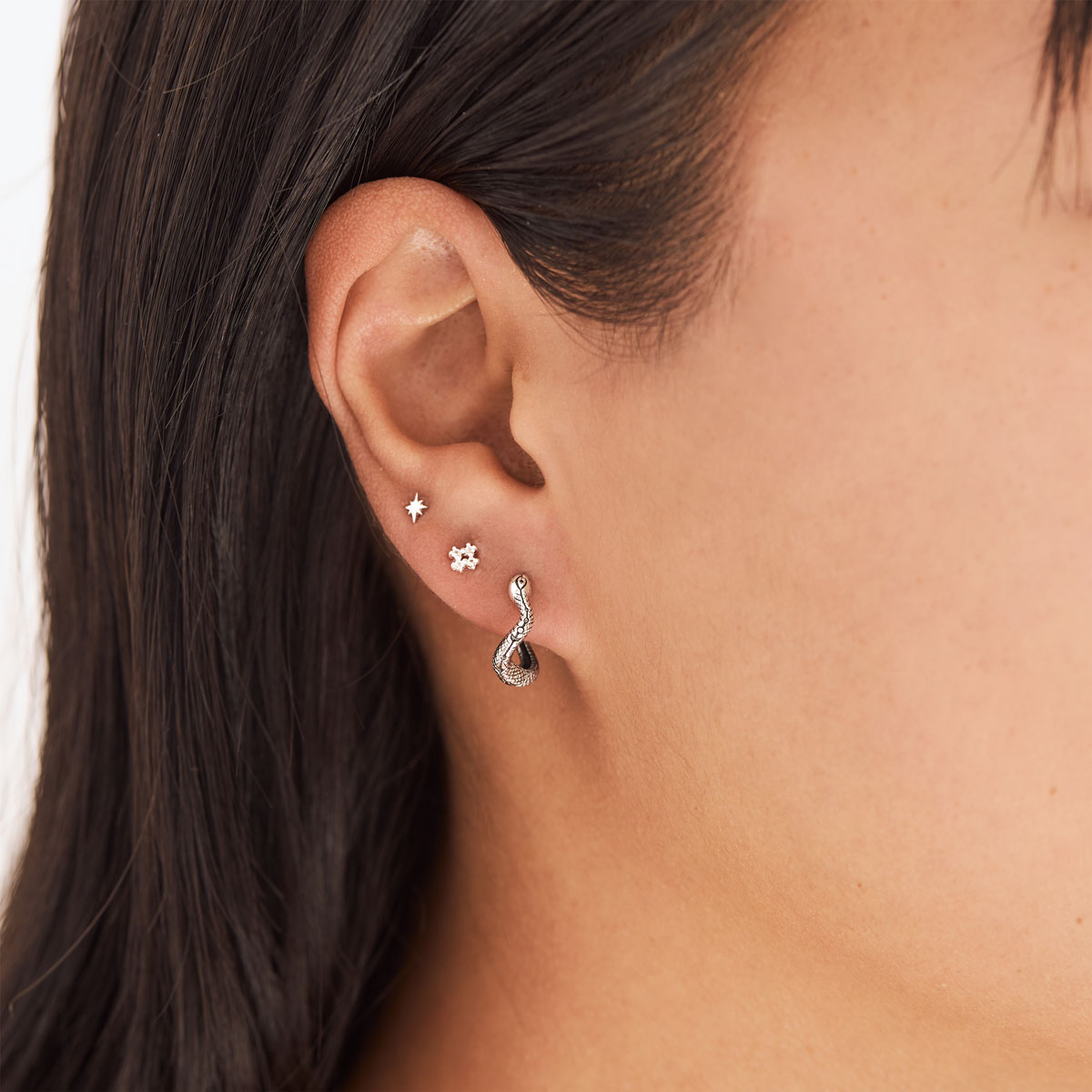 Mystic Serpent Huggie Hoop Earrings for Women - Hypoallergenic Stainless Steel Small Hoops - Perfect for Everyday Wear, Gifts & Boho Style