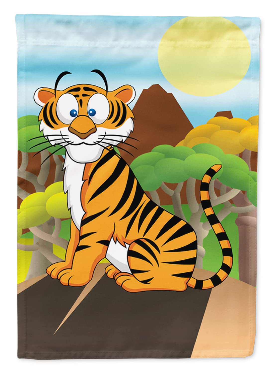 Caroline's Treasures APH7633GF Tiger Garden Flag - Colorful Outdoor Decorative Yard Banner for Mailbox, Patio, Flower Beds & Lawn Decor - Perfect for Seasonal Displays, Home Garden Decor & Wildlife Themes
