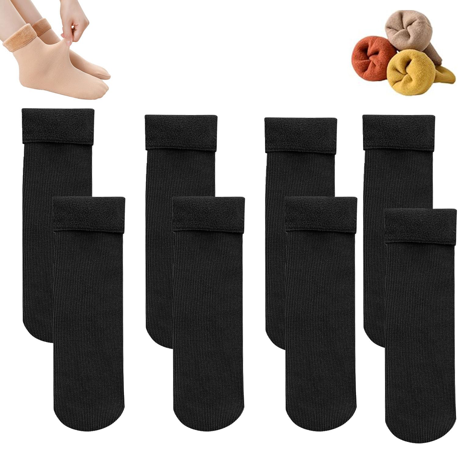 Janemore Women's Ultra Soft Velvet Thermal Socks - Fleececozy Winter Warm Socks for Cold Weather Protection | Perfect for Indoor, Outdoor & Sleeping