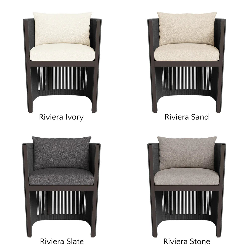 Antigua Outdoor Dining Armchair - Weather-Resistant Patio Chair for Garden, Poolside & Restaurant Use - Comfortable & Durable All-Weather Furniture
