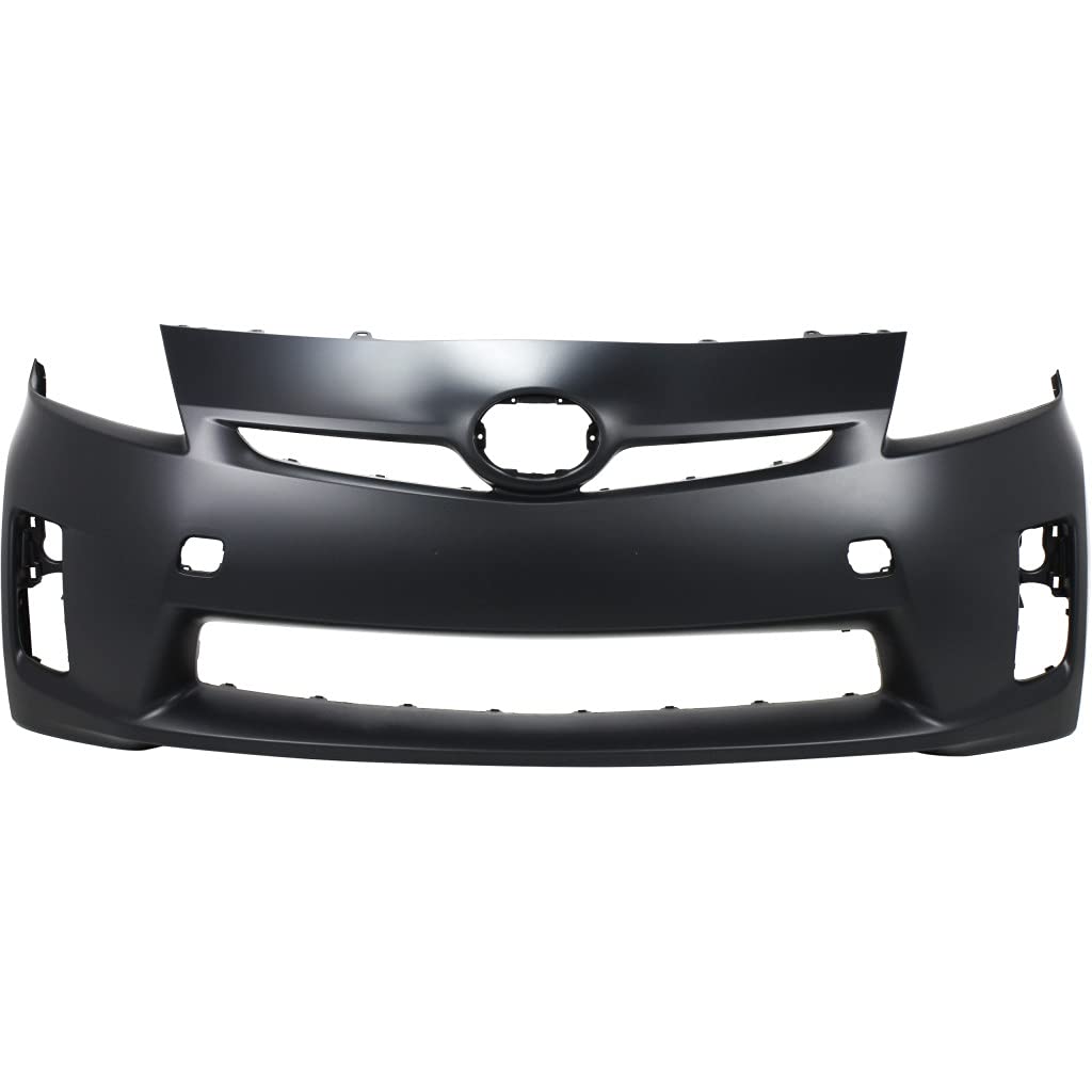 CAPA Certified Toyota Prius Front Bumper Cover 2010-2011 Model | Primed Replacement with Headlights | Part# TO1000359 & 5211947917 | Perfect for Collision Repair & Auto Restoration Projects