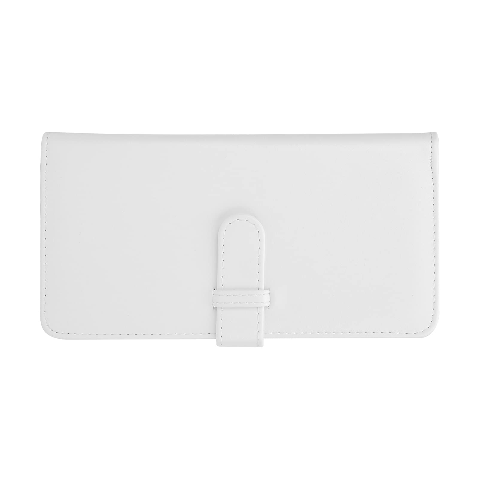80-Page Photo Album with Delicate Buckle - Professional Scrapbook for Photographers, Videographers & Content Creators - Perfect for Wedding, Travel & Portrait Photography (White)