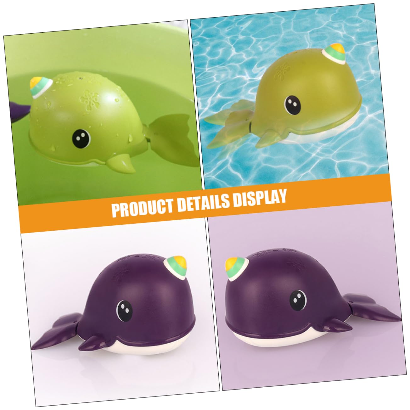 VICASKY 8-Piece Bath Toys Set for Kids - Waterproof Plastic Bathtub Toys, Beach & Pool Floating Toys for Toddlers - Fun Bath Time, Outdoor Water Play & Sensory Learning Activities