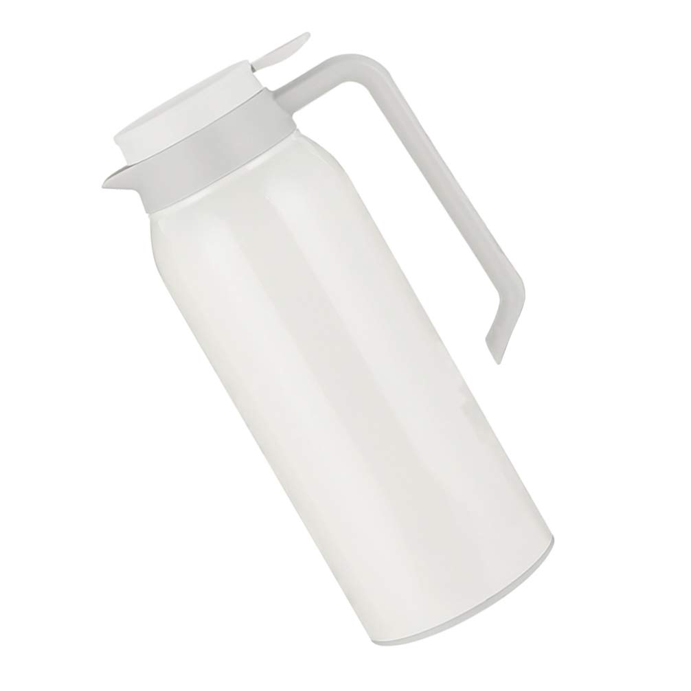 Stainless Steel Thermal Coffee Carafe - 1500ml Vacuum Insulated Coffee Pot with Heat Retention, White - Perfect for Home, Office, Camping & Travel