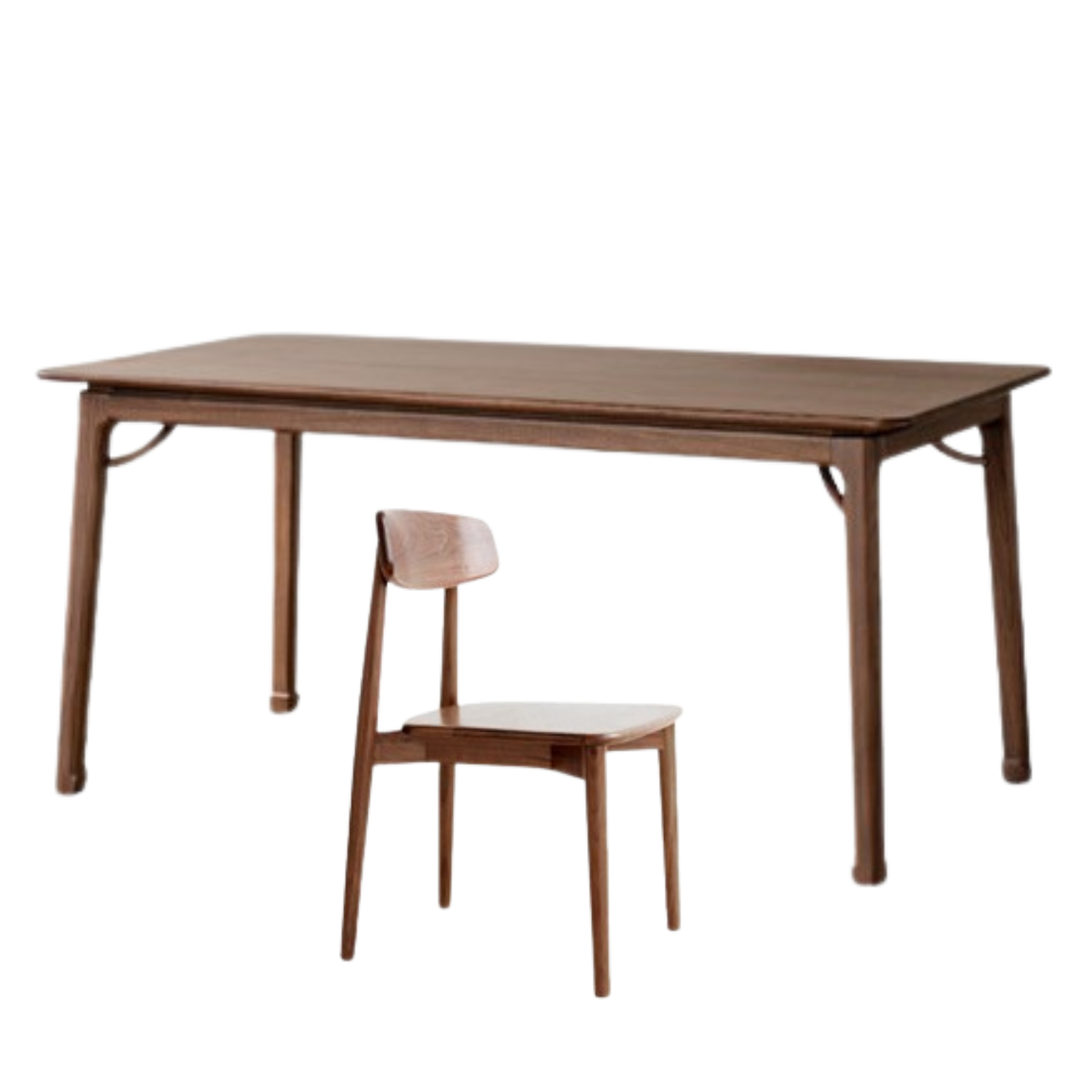 Premium Black Walnut & Ash Solid Wood Dining Table - Handcrafted in North America | Rustic Farmhouse Style for Dining Room, Kitchen, or Open Concept Living Space