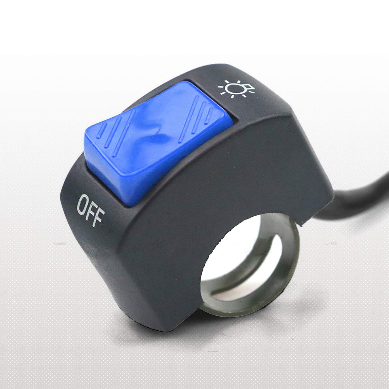 1 Piece Motorcycle Handlebar Switch Push Button On/Off Switch Tuning Part - Compatible with U5 U7 U2 LED Motorcycle Lights, Bicycles, Scooters, and E-Bikes - Fits 7/8
