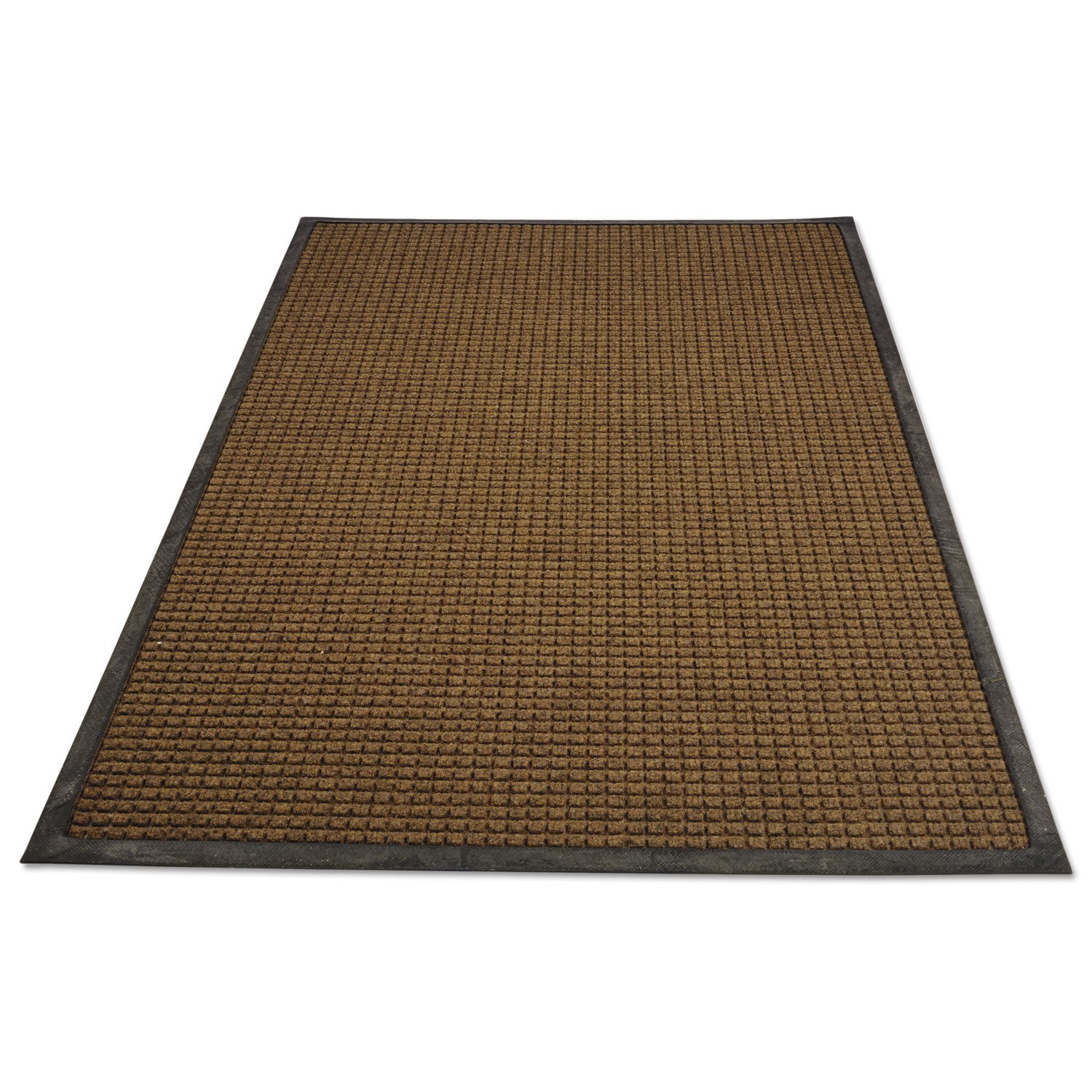 Guardian WaterGuard Indoor Outdoor Wiper Scraper Floor Mat - Heavy Duty Rubber Nylon Doormat 3x5 Feet Brown - Perfect for Entryway, Garage & Mudroom Use