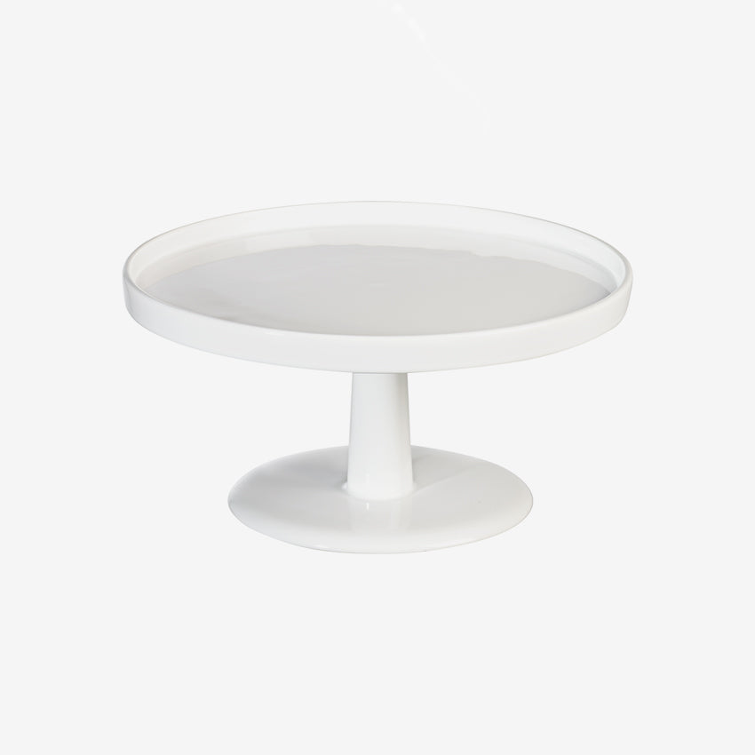 ASA Germany 12-Inch Ceramic White Cake Stand - Elegant Dessert Display for Weddings, Birthdays & Party Decor