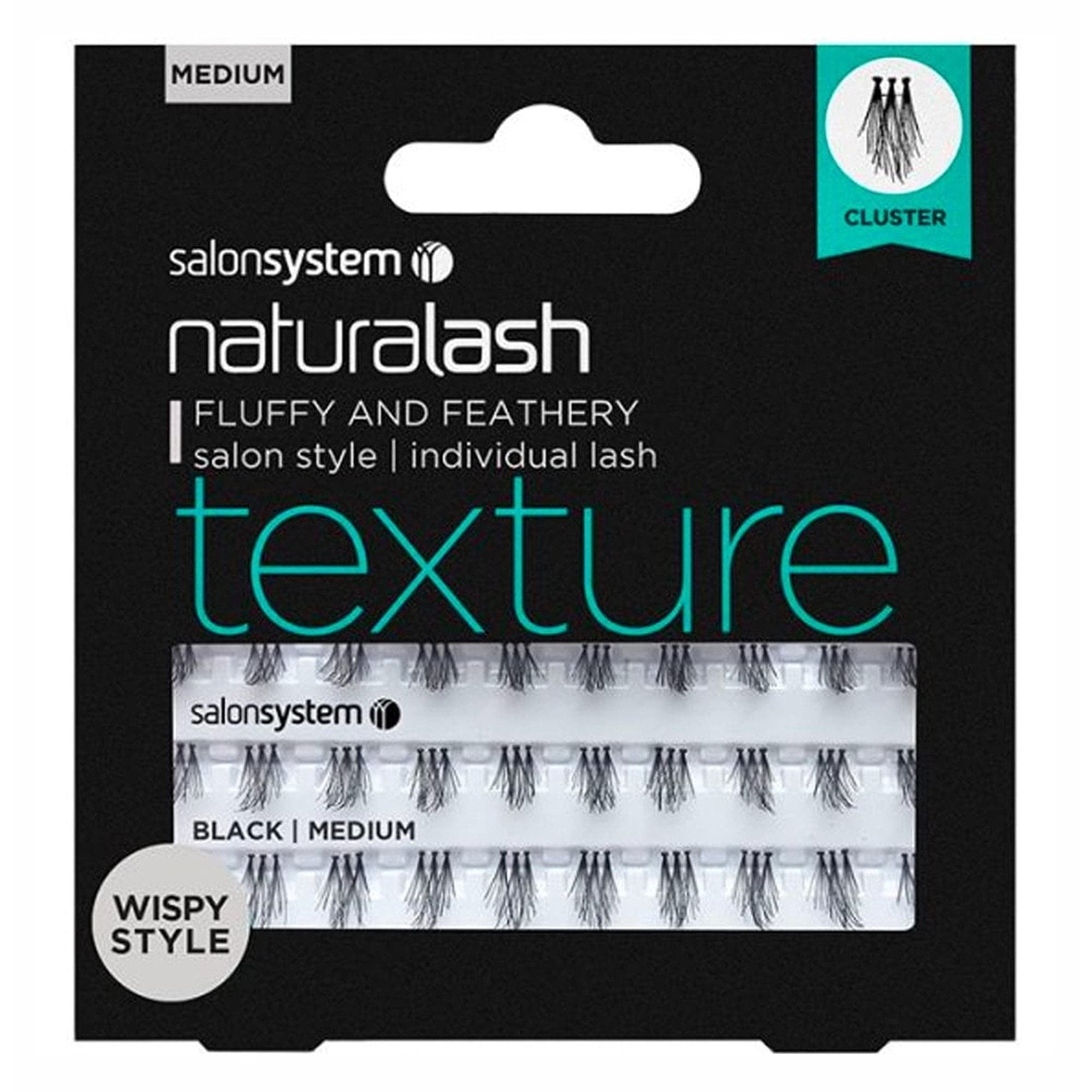 Salon System Naturalash Individual Lashes - Wispy Style Medium Texture for Natural Volume & Length | Perfect for Professional Lash Extensions & DIY Home Use