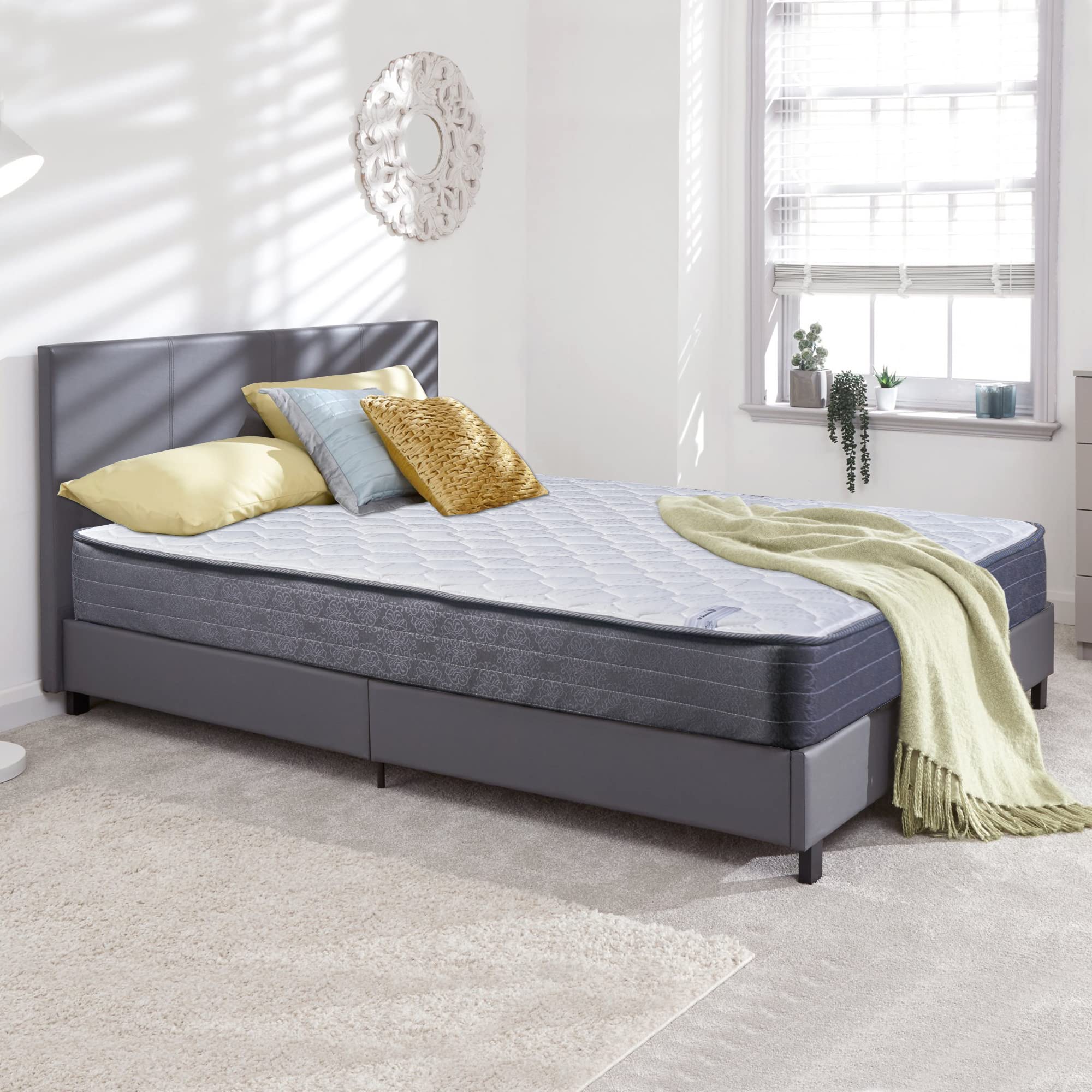 8-Inch Twin Size Innerspring Mattress - Gentle Firm Support & Ultra Comfortable for Kids, Teens & Guest Rooms | Perfect for Bunk Beds, Daybeds & Small Spaces