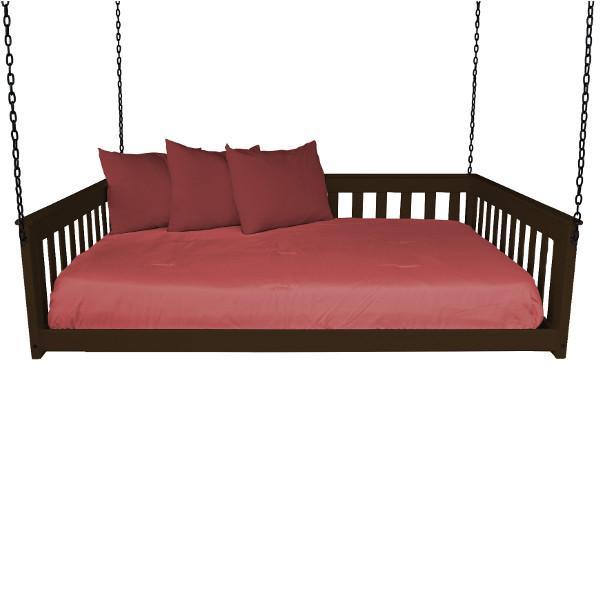 VersaLoft Mission Hanging Daybed with Chain - Outdoor Hammock Swing Bed for Patio, Garden, Backyard Relaxation and Boho Decor