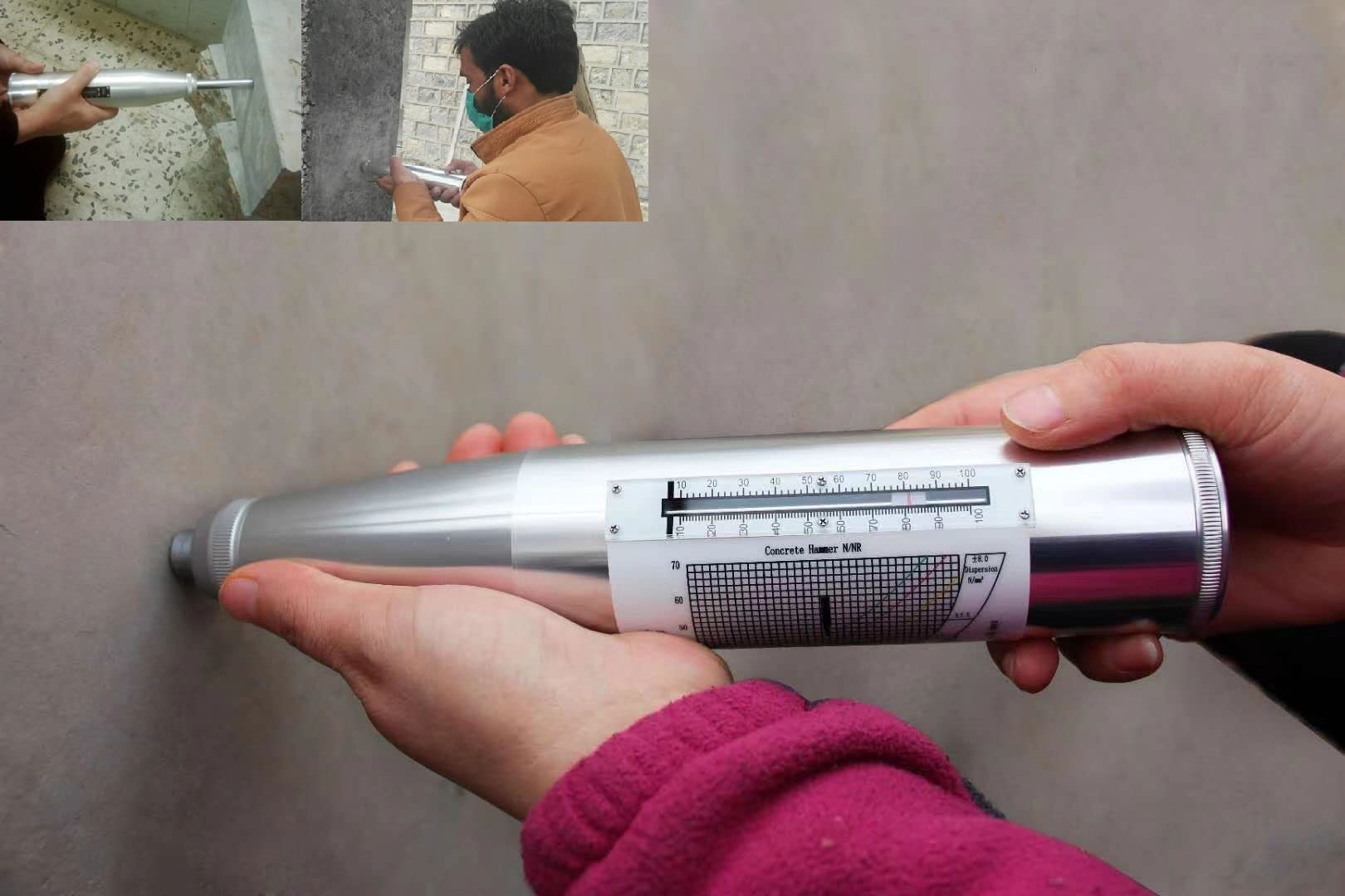 ZC3-A Portable Concrete Rebound Hammer Tester | NDT Resilometer Schmidt Hammer | High Accuracy Concrete Strength Testing for Construction & Engineering Projects