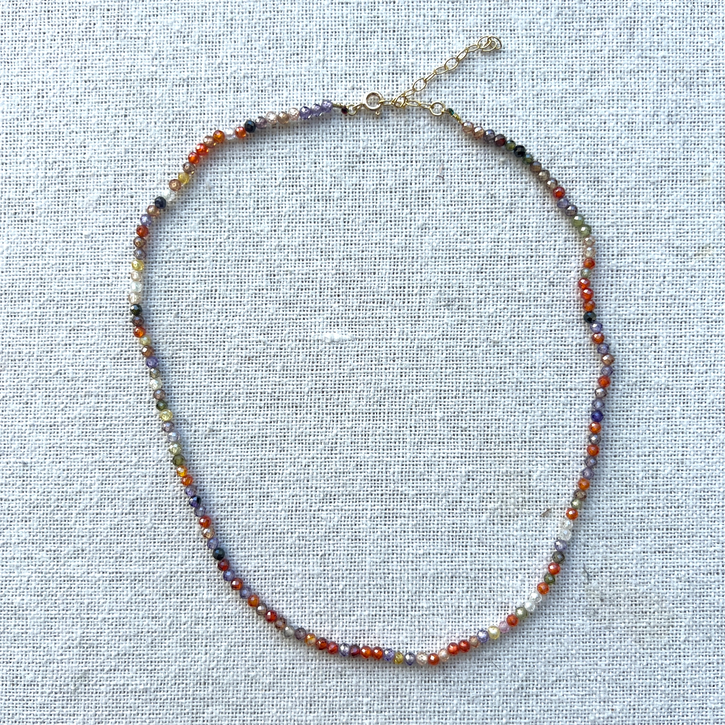 Vibrant Rainbow Necklace for Women - Colorful Beaded Pendant Jewelry for Everyday Wear & Gift Giving | Perfect for Parties, Festivals & Boho Style Outfits