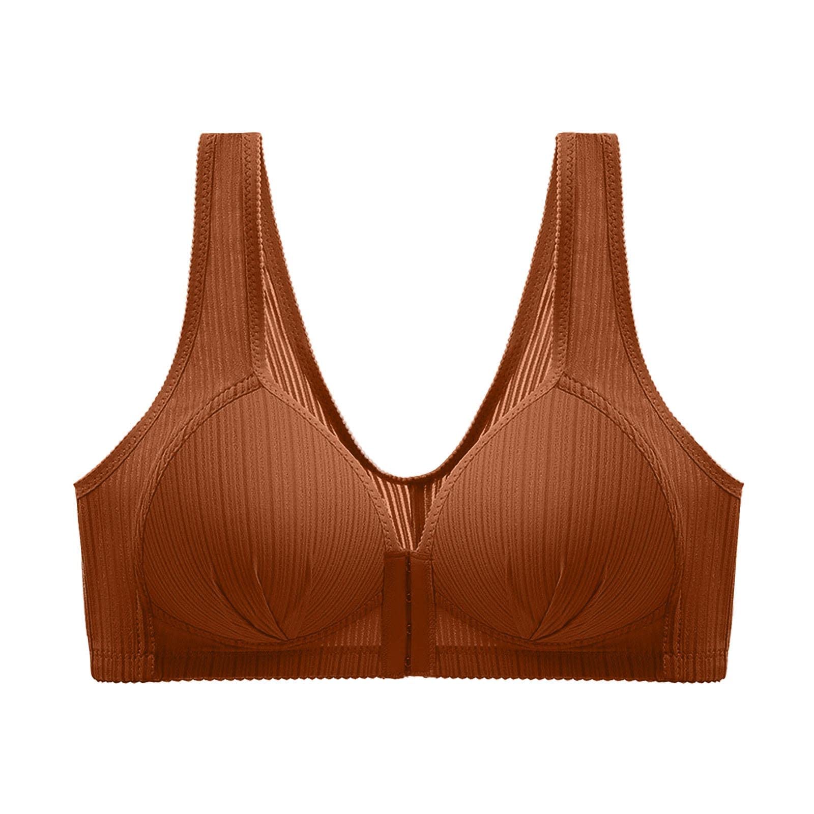 Wireless Front Closure Bras for Women - No Underwire Full Coverage Bralette, Push Up T-Shirt Bra & Comfortable Sleeping Bra | Perfect for Everyday Wear, Yoga, Lounge & Nighttime Comfort