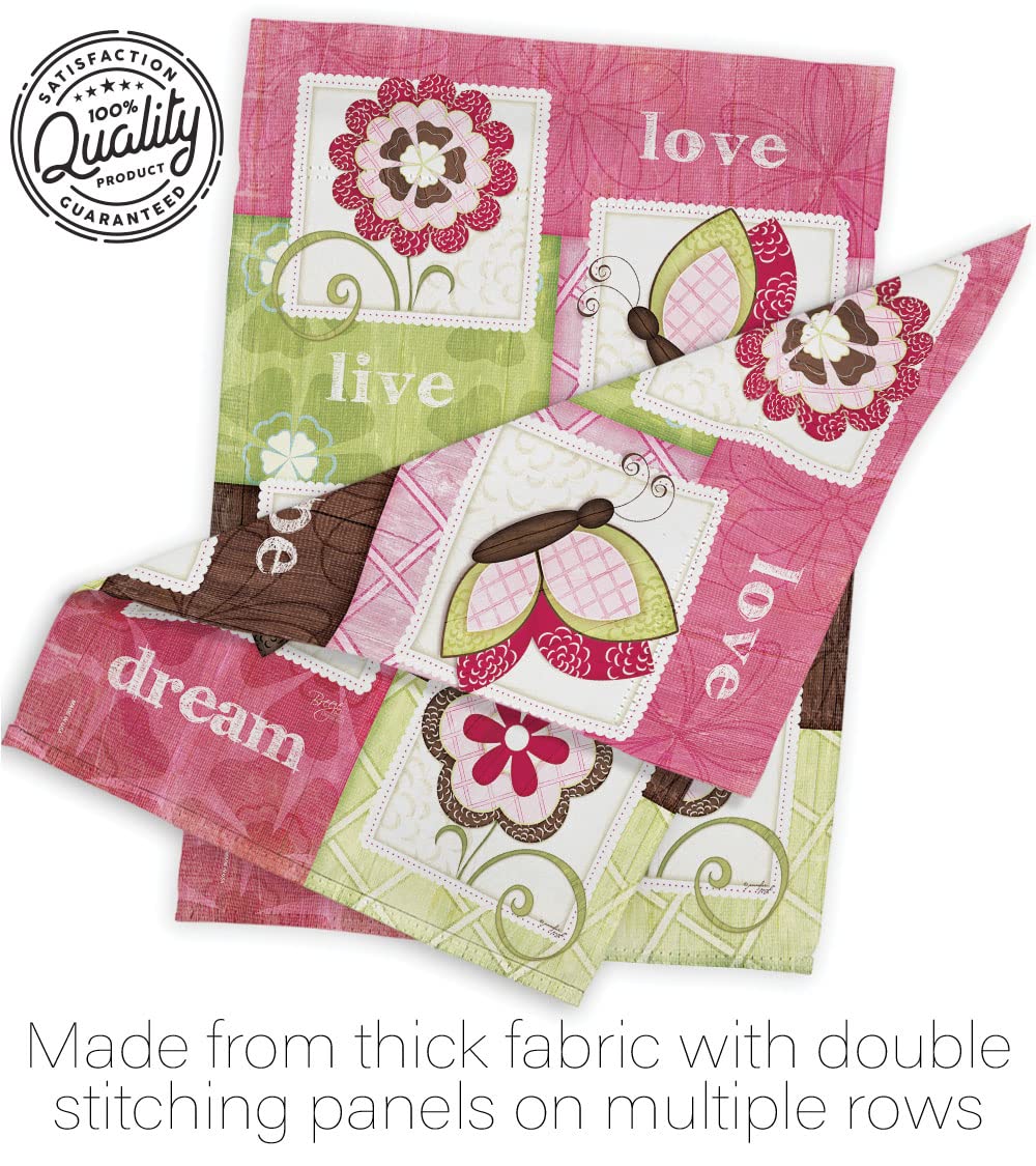 Butterfly Floral House Flag Set 28