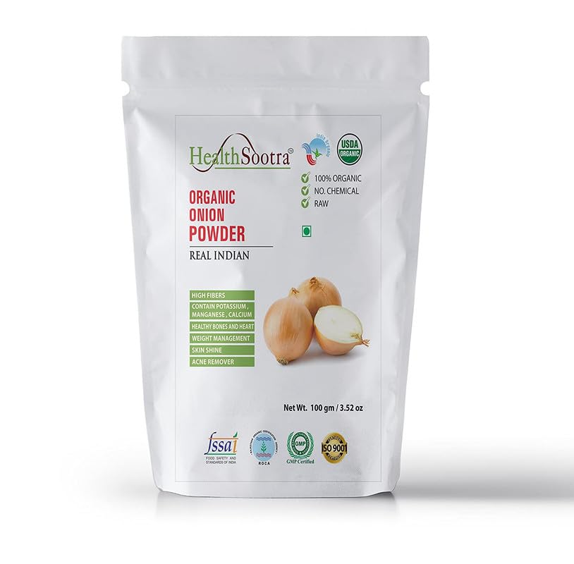 Healthsootra Organic Garlic Powder & Onion Powder Combo - 200g Each | All-Natural, Additive-Free Spices | No Preservatives | Perfect for Cooking, Seasoning, and Meal Prep | Healthy Instant Flavor Boost for Soups, Salads, and Marinades
