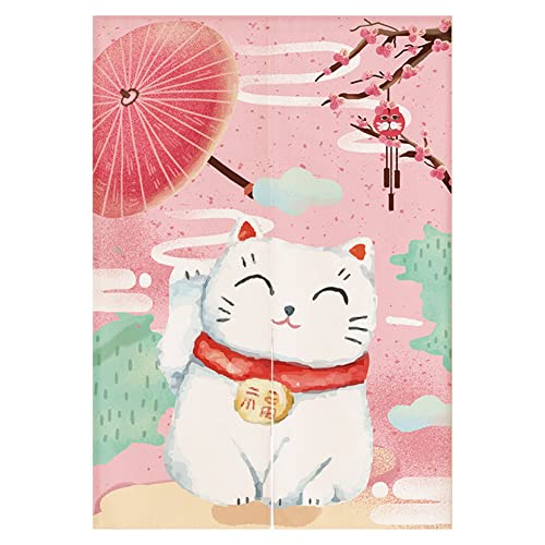 Lucky Cat and Cherry Blossom