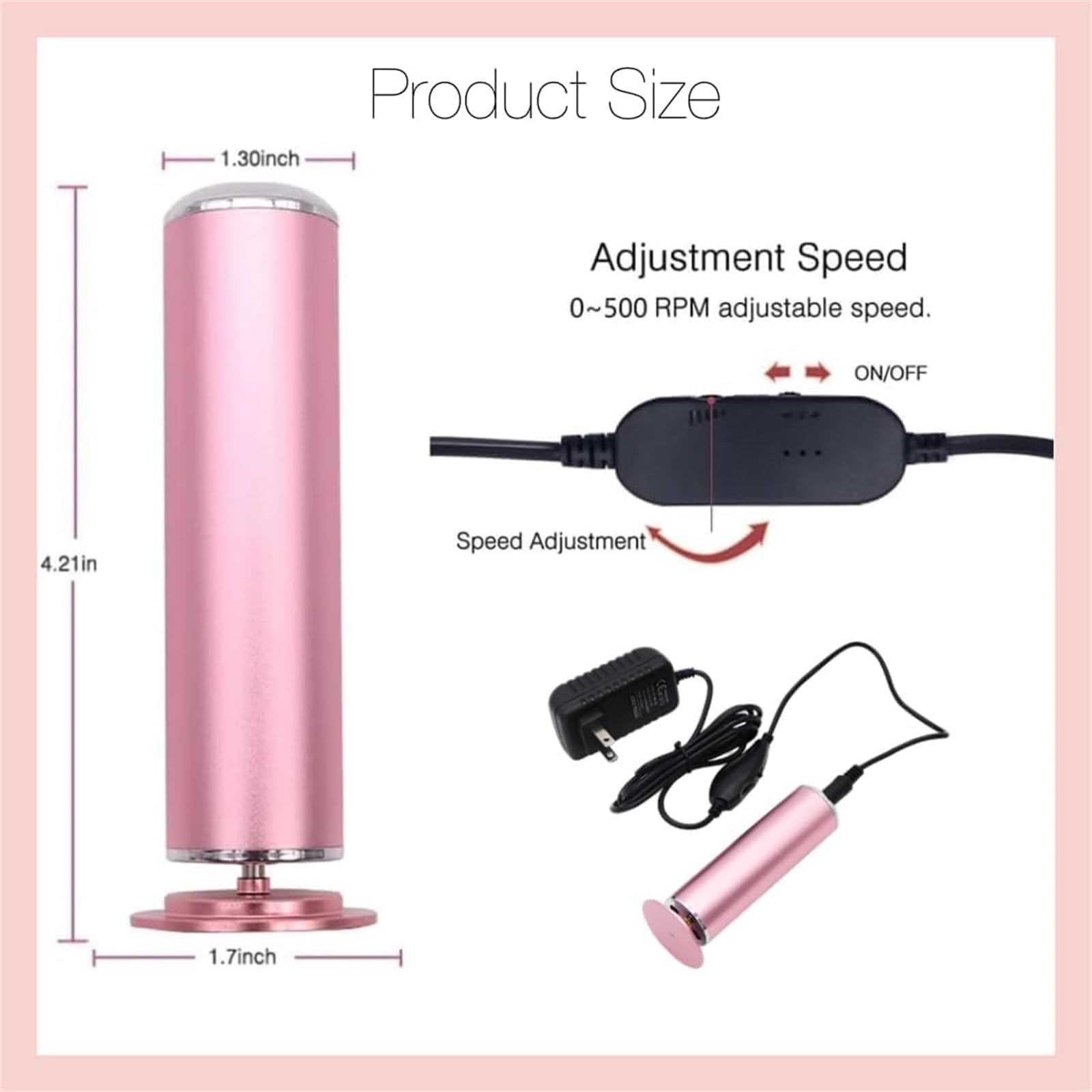 Electric Foot Callus Remover - 360° Rotation with 60PCS Sanding Discs - Professional Pedicure Tool for Women & Men - Perfect for Dry, Cracked Heels & Callus Removal at Home or Salon
