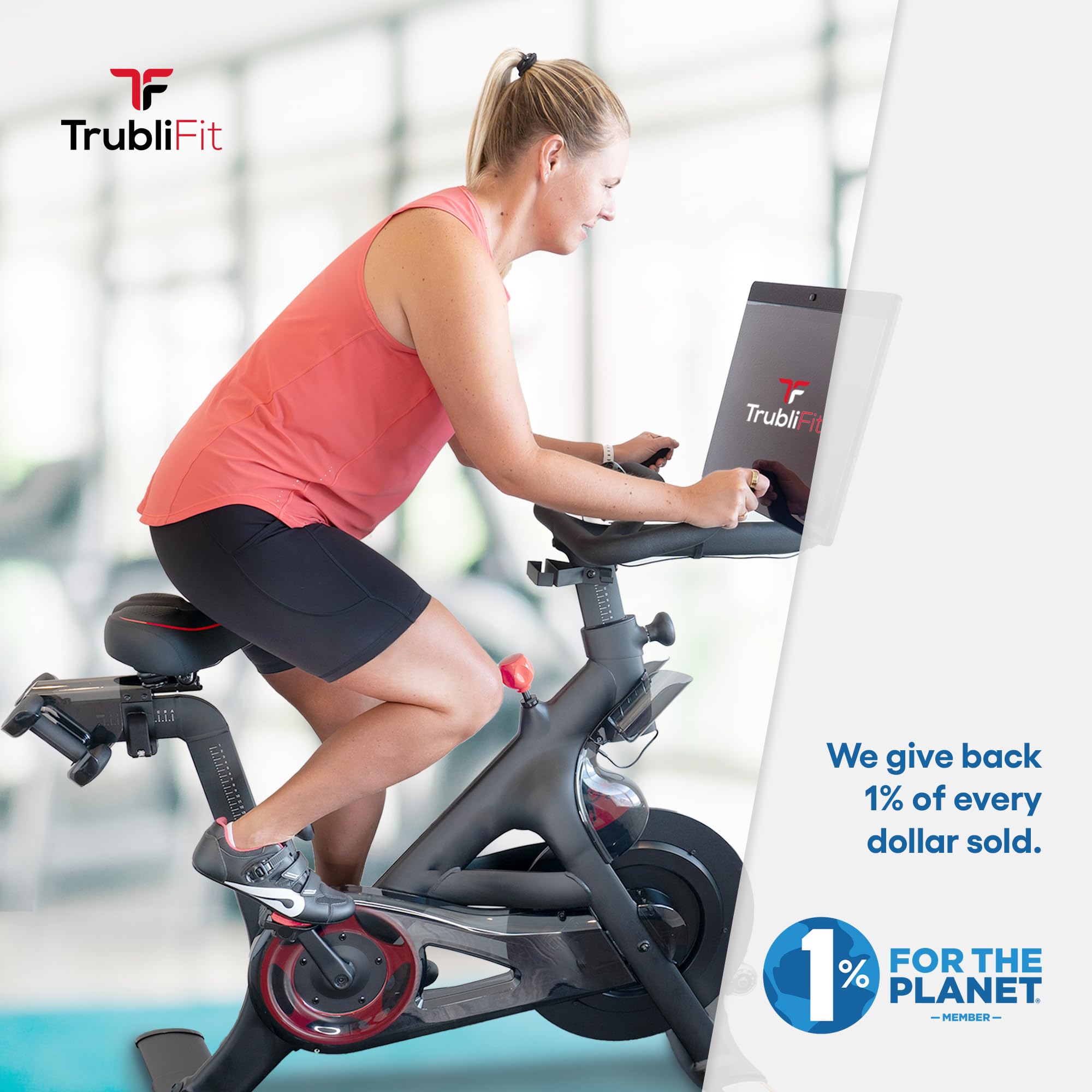 TrubliFit Replacement Seat for Peloton Bike & Bike+ - Extra Wide Comfortable Bike Saddle for Indoor Cycling - Perfect for Home Gym Workouts & Spin Classes