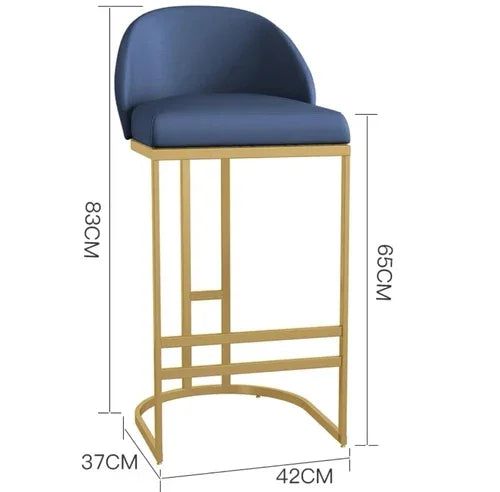 Modern Kitchen Island Counter Stool - Adjustable Height Bar Stool with Backrest - Perfect for Breakfast Nook, Dining Room & Home Bar Decor